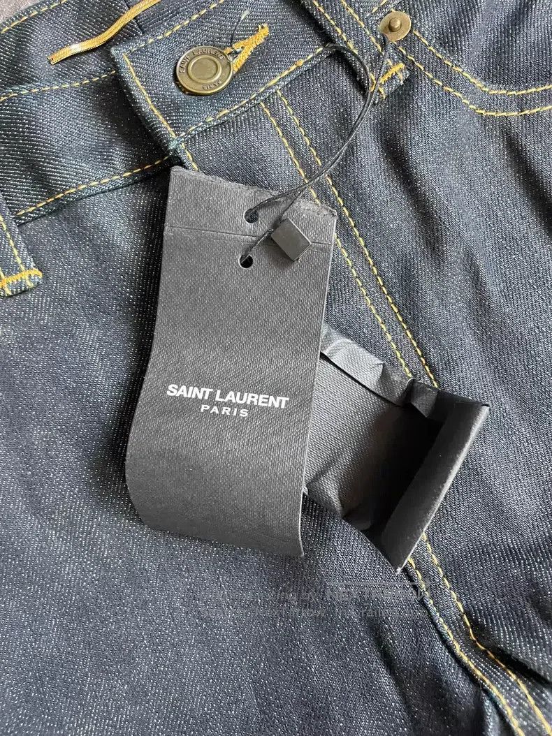 Saint Laurent Paris Saint Laurent Paris Indigo Raw Basic Denim Jeans i Size US 27 - 4 Thumbnail