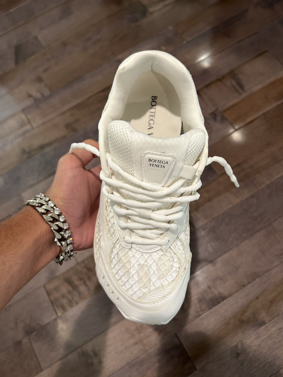 Bottega Veneta × Designer Bottega Veneta orbit sneakers all white size 41 (8 Men’s) Size US 9.5 / IT 39.5 - 3 Thumbnail
