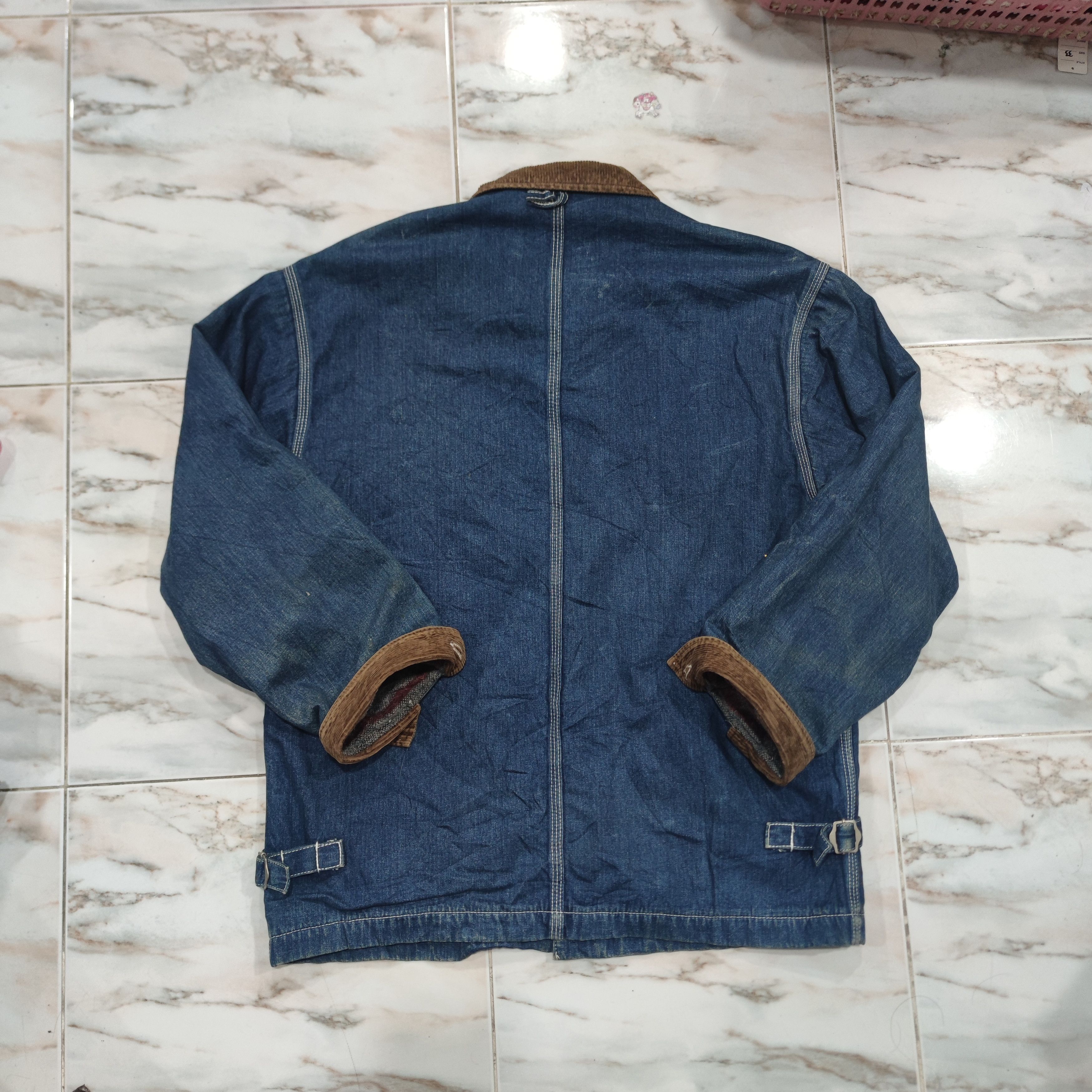 Japanese Brand × Vintage HFM TOBIAS INTERNATIONAL DENIM BLANKET LINED CHORE JACKET Size US L / EU 52-54 / 3 - 2 Thumbnail