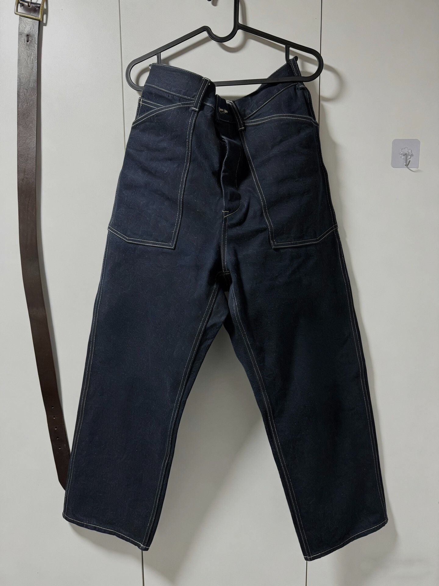 Visvim visvim ict carpenter unwashed denim pants Size US 34 / EU 50 - 1 Thumbnail