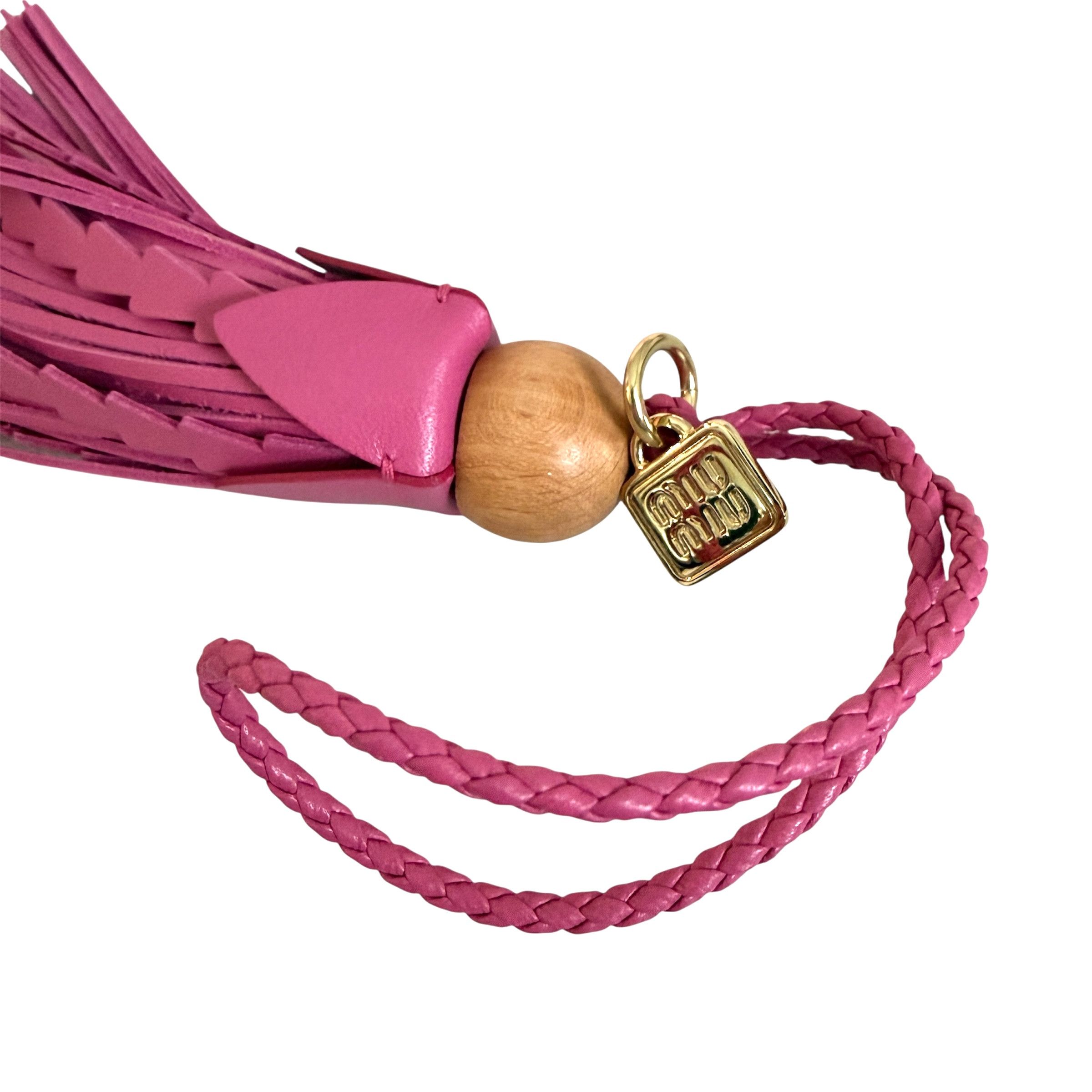 Miu Miu Miu Miu 5TL542 Leather Bag Charm Bag Trick fuschia Size ONE SIZE - 3 Thumbnail