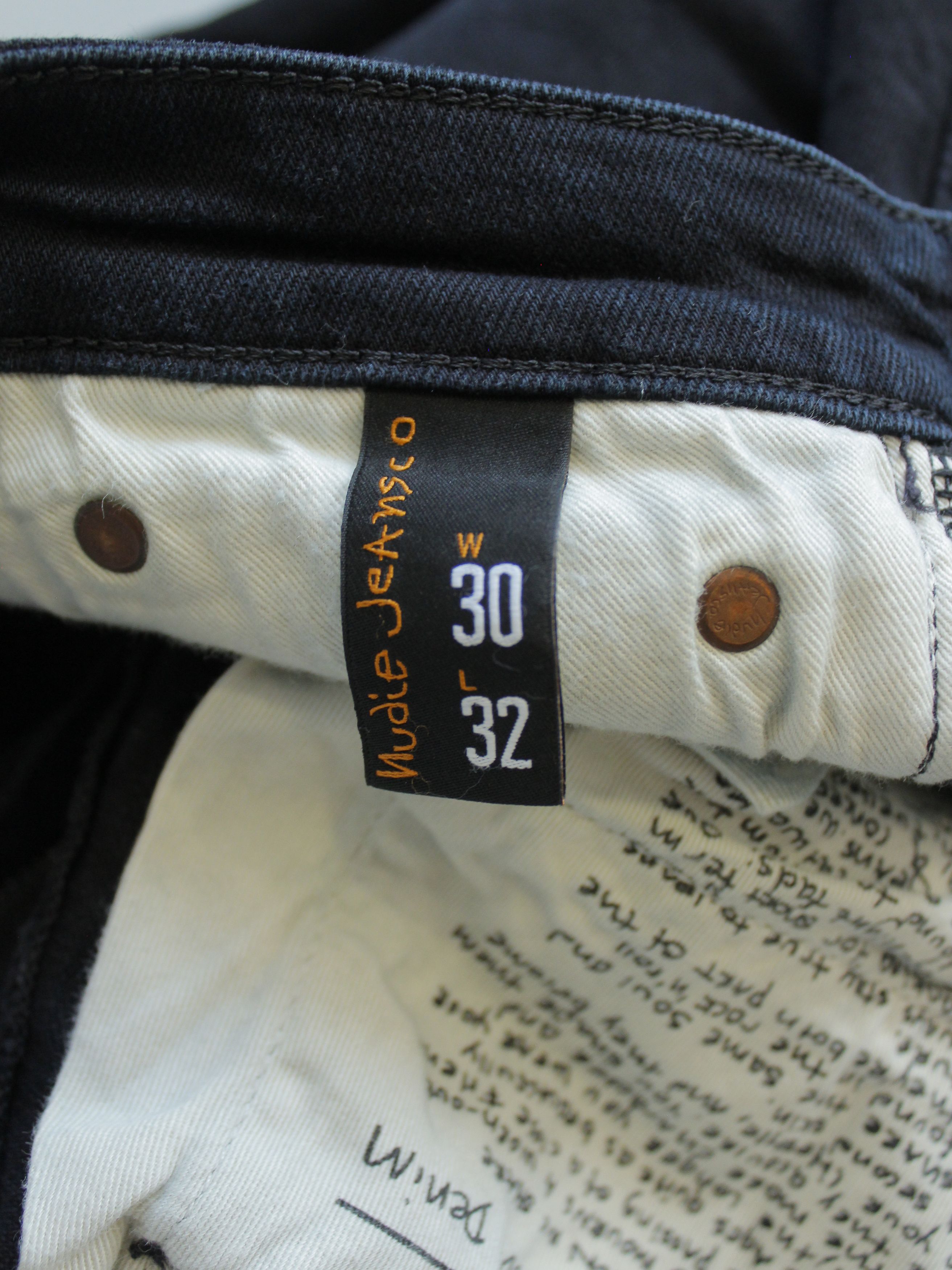 Nudie Jeans NUDIE JEANS DENIM SKINNY LIN BLACK BLACK 30 / 32 Size US 30 / EU 46 - 10 Thumbnail