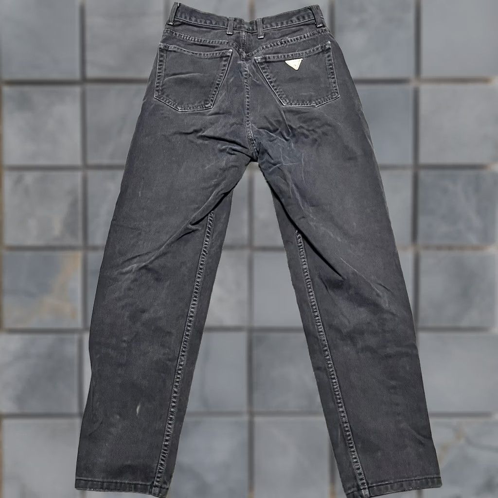 Guess VINTAGE Guess Jeans Mens 29 Blue Chino Denim USA Made Pants High Rise TAPERED Mens 29 Blue Chino Denim USA Made Pants High Rise 26x27 Size US 29 - 1 Thumbnail