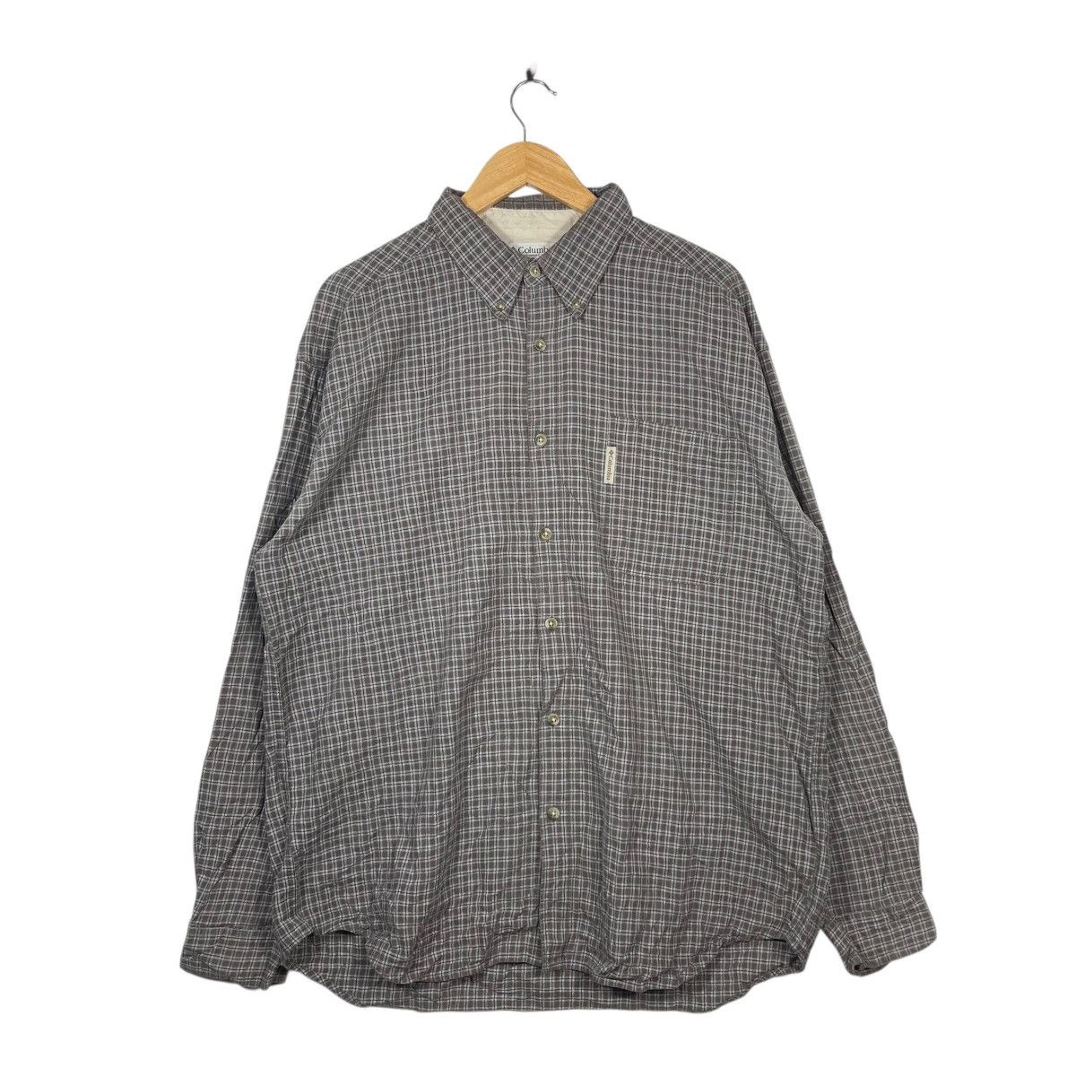 Columbia Columbia Vintage Button Down Shirt Brown Check Plaid Size US XL / EU 56 / 4 - 1 Thumbnail