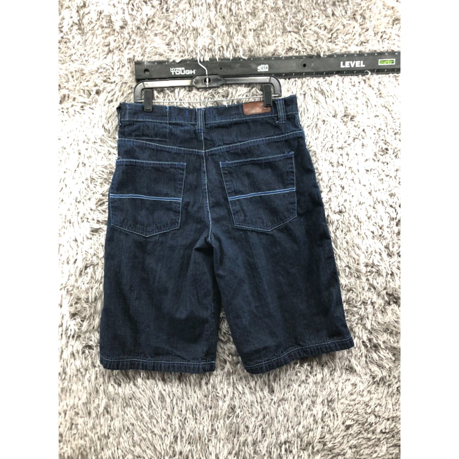 Denime RK Bermuda Shorts Mens Regular Size 34 Mid Rise Dark Blue Denim Bermuda Shorts 5-Pocket Jeans Style Lovers Men Size US 34 / EU 50 - 4 Thumbnail