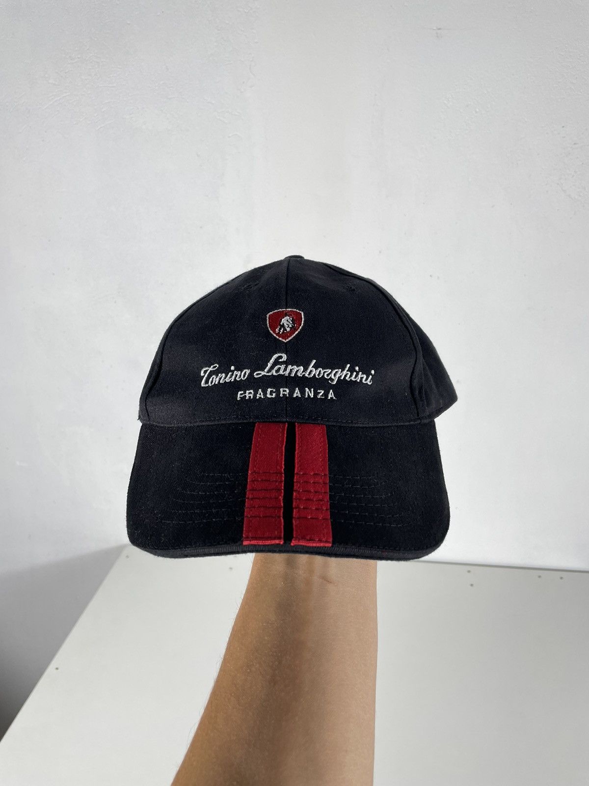 Lamborghini × Vintage Black Vintage Retro Y2k 00s Lamborghini Cap Hat Size ONE SIZE - 1 Thumbnail