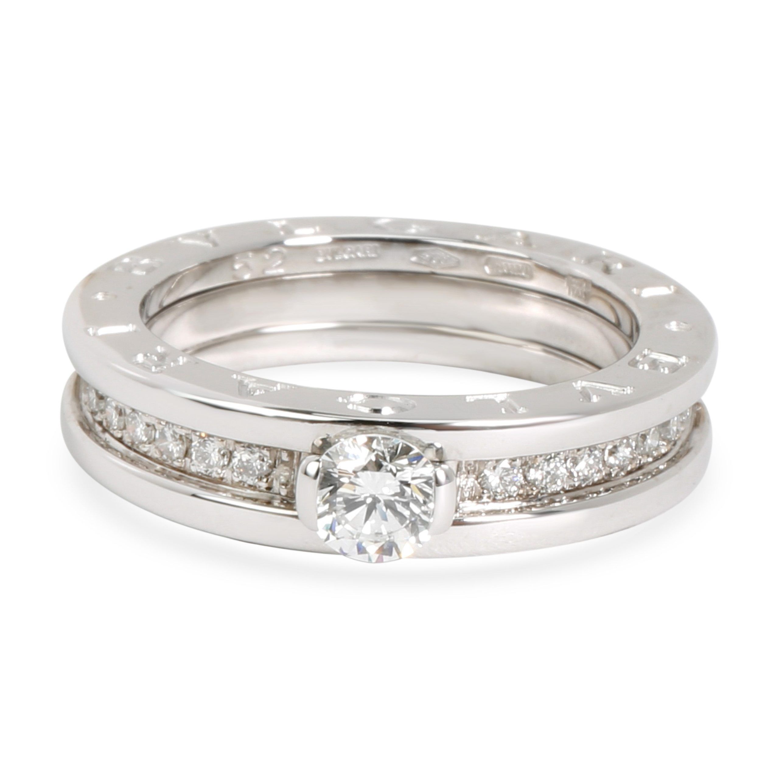 image of Bvlgari Bulgari B Zero 1 Diamond Engagement Ring In 18K Gold Gia F Vvs2 0.44 Ctw, Women's