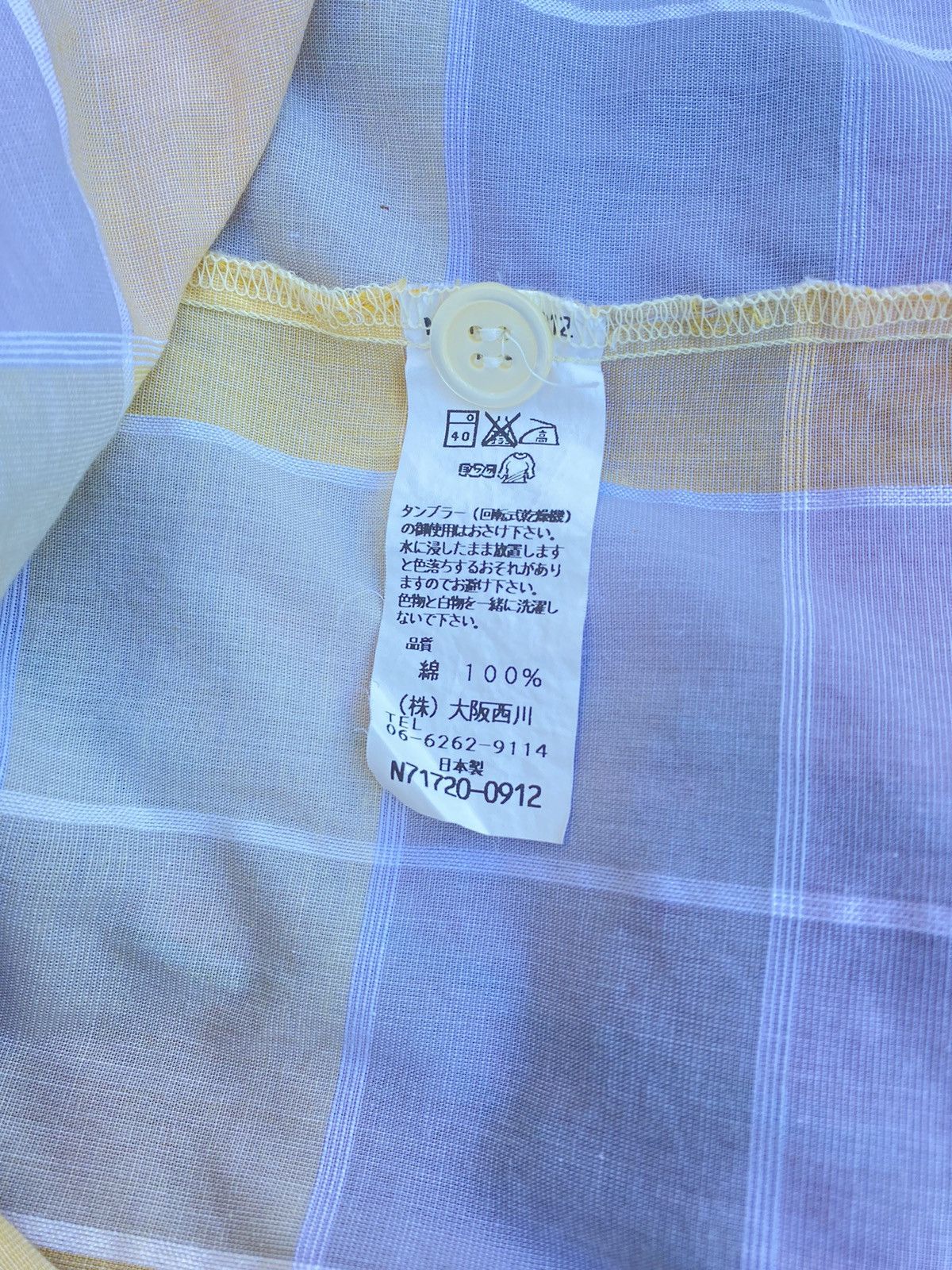 Issey Miyake IM im product Pastel yellow long-sleeved shirt Size US M / EU 48-50 / 2 - 4 Thumbnail