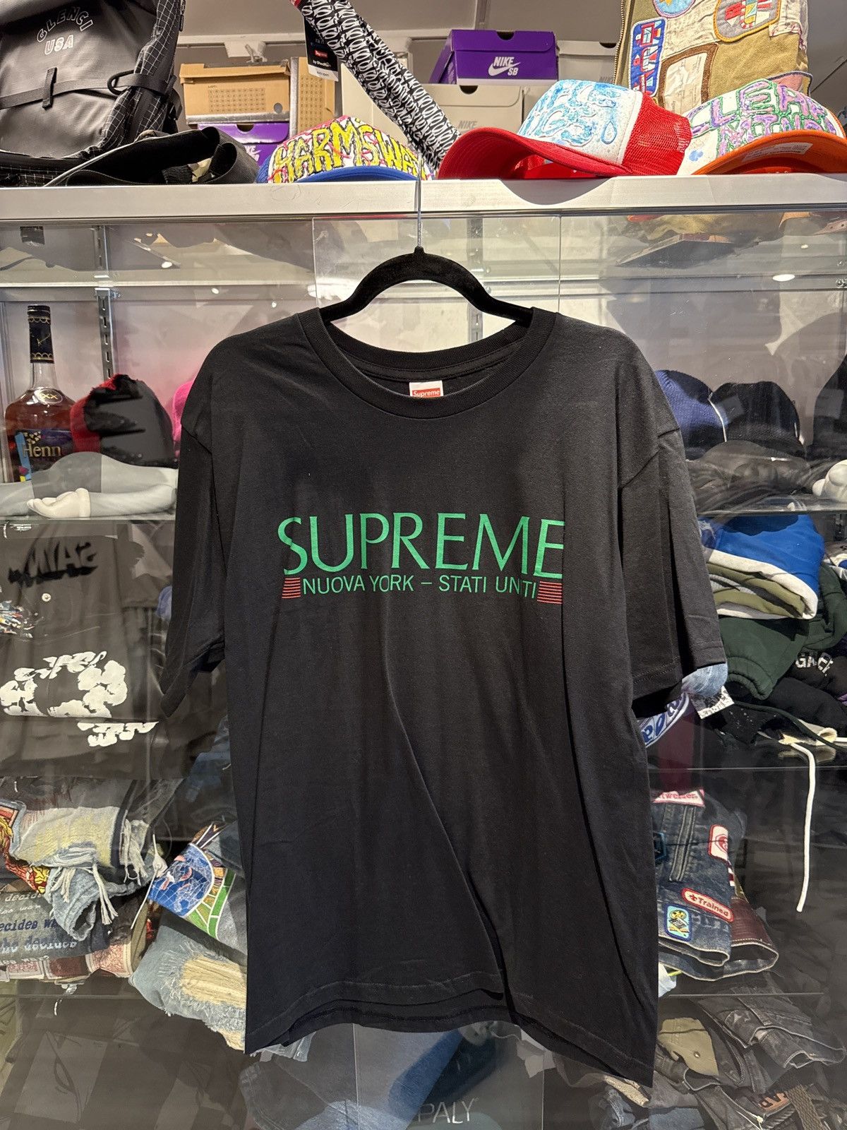 Supreme Supreme Nuova York T-Shirt Black Size US L / EU 52-54 / 3 - 1 Thumbnail