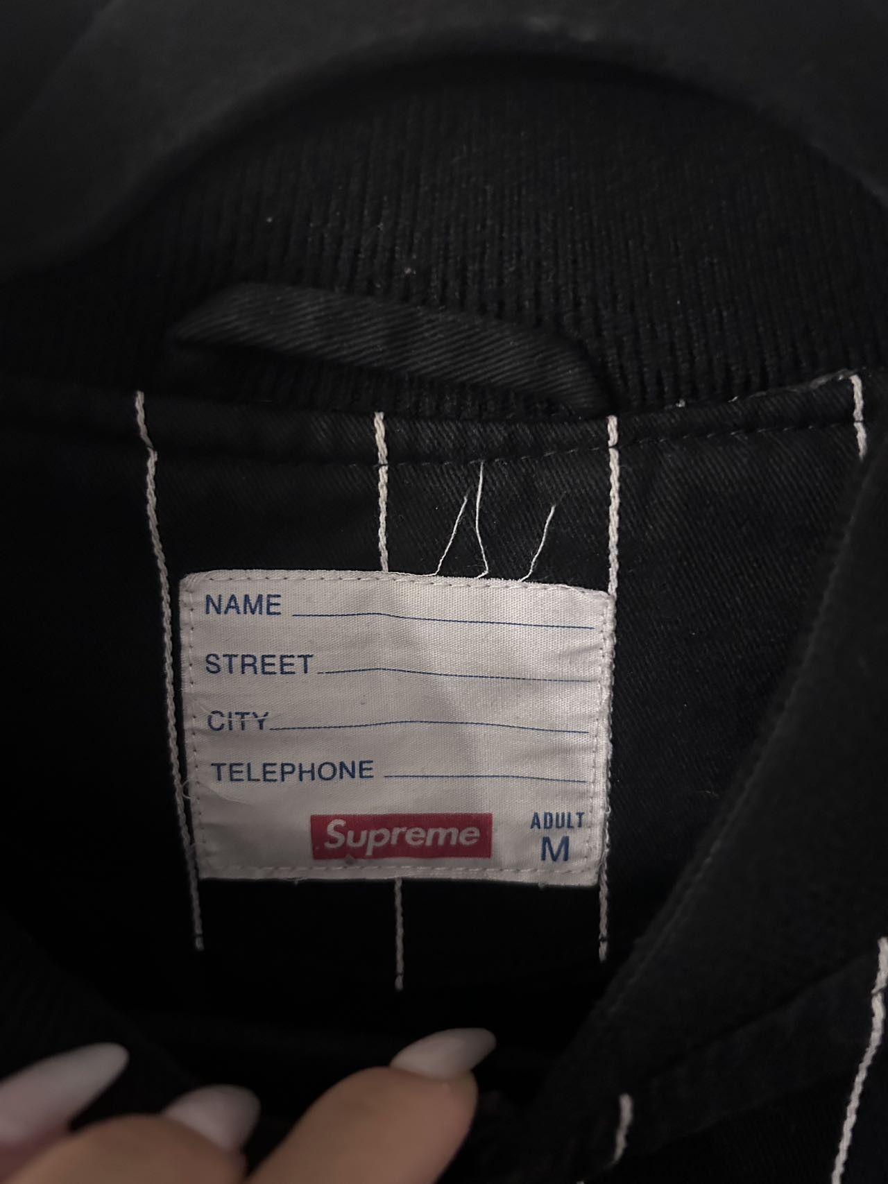 Supreme Supreme Pinstripe Varsity Jacket Size US M / EU 48-50 / 2 - 3 Thumbnail