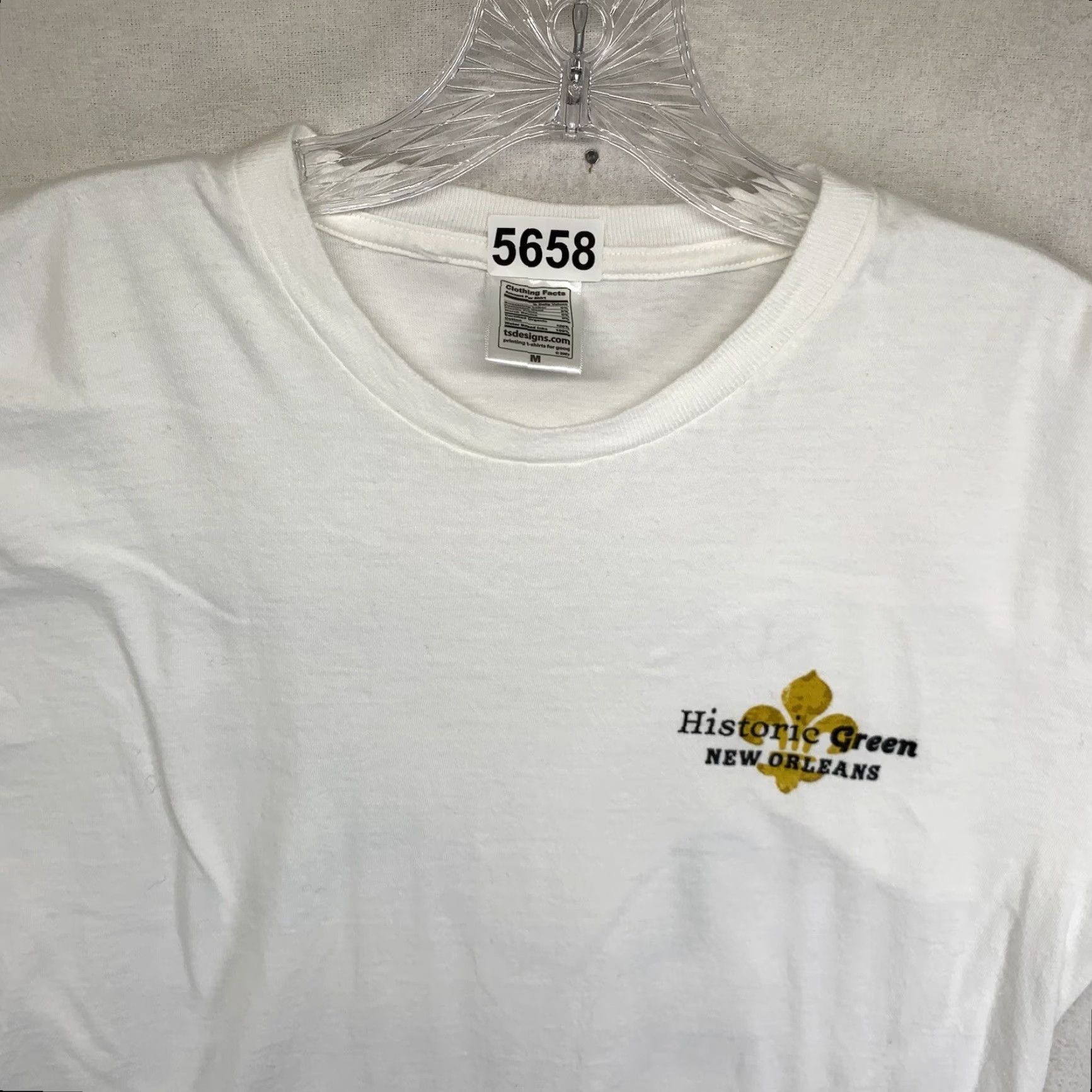 Vintage VINTAGE New Orleans T-Shirt Unisex Adults Small White Graphic 9th Ward Green 90s Size US S / EU 44-46 / 1 - 5 Thumbnail