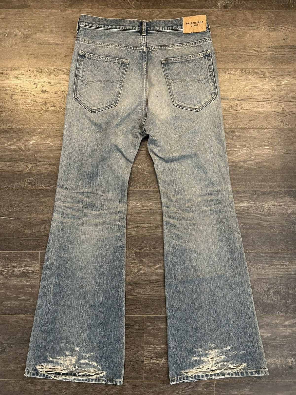 Balenciaga Balenciaga Blue Lost Tape Flared Denim Size US 32 / EU 48 - 2 Thumbnail