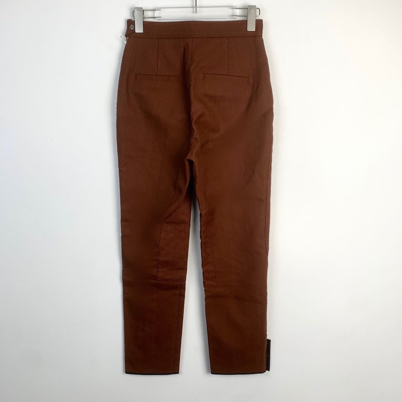 Hermes Hermès Rust Orange Mid-Rise Casual Trousers (Size 34) Size US 34 / EU 50 - 6 Thumbnail