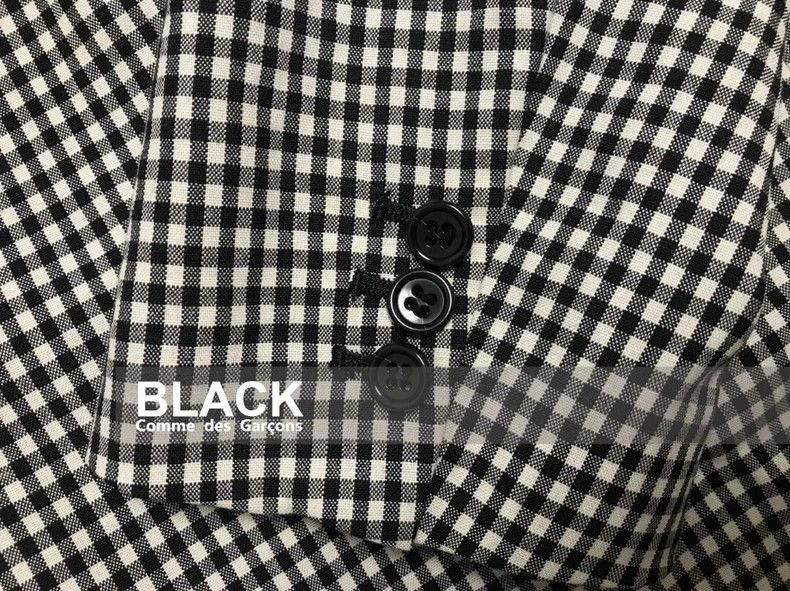Comme des Garcons Comme Des Garcons Wool suit jacket decorated with plaid si Size S / US 4 / IT 40 - 6 Thumbnail
