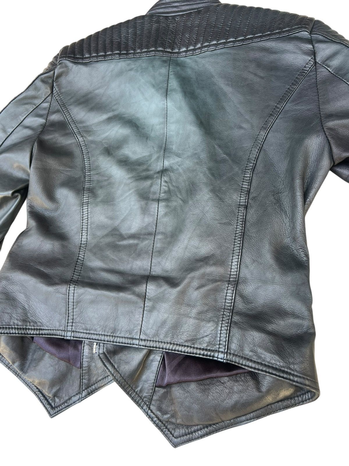 Leather Unknown Brand High Quality Napa Leather Padded Crop Jacket Size US XS / EU 42 / 0 - 20 Thumbnail