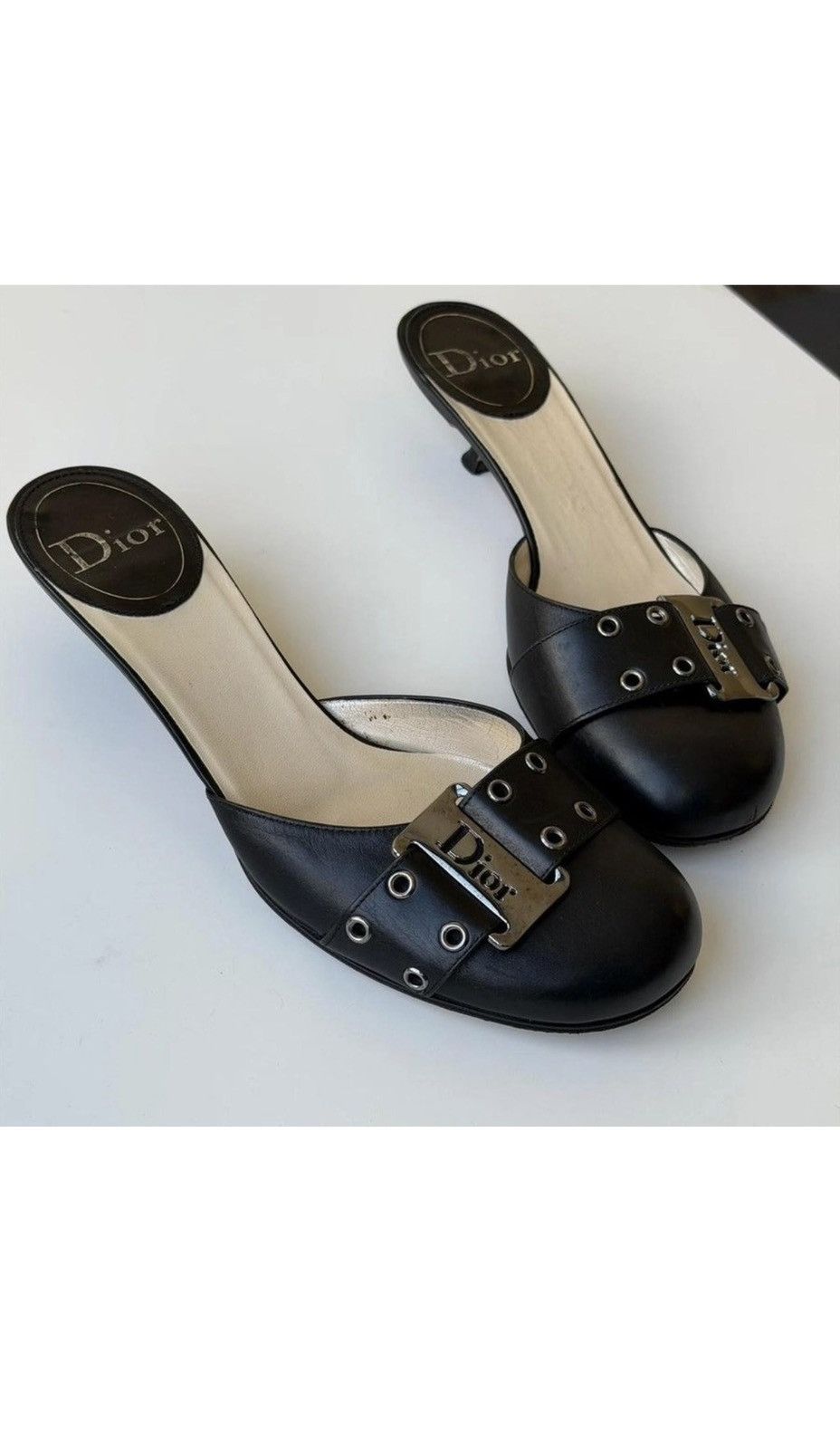 Dior Dior Leather Heels Size US 8 / IT 38 - 6 Thumbnail
