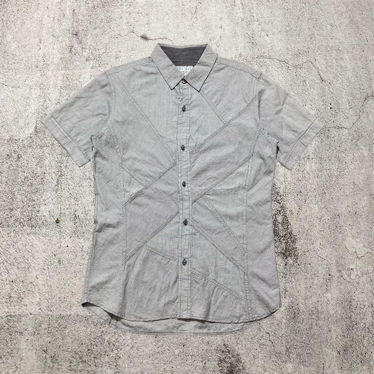 Nicole Club 2000s Nicole Club For Men Asymetric Pattern Button Up Shirt Size US M / EU 48-50 / 2 - 1 Thumbnail