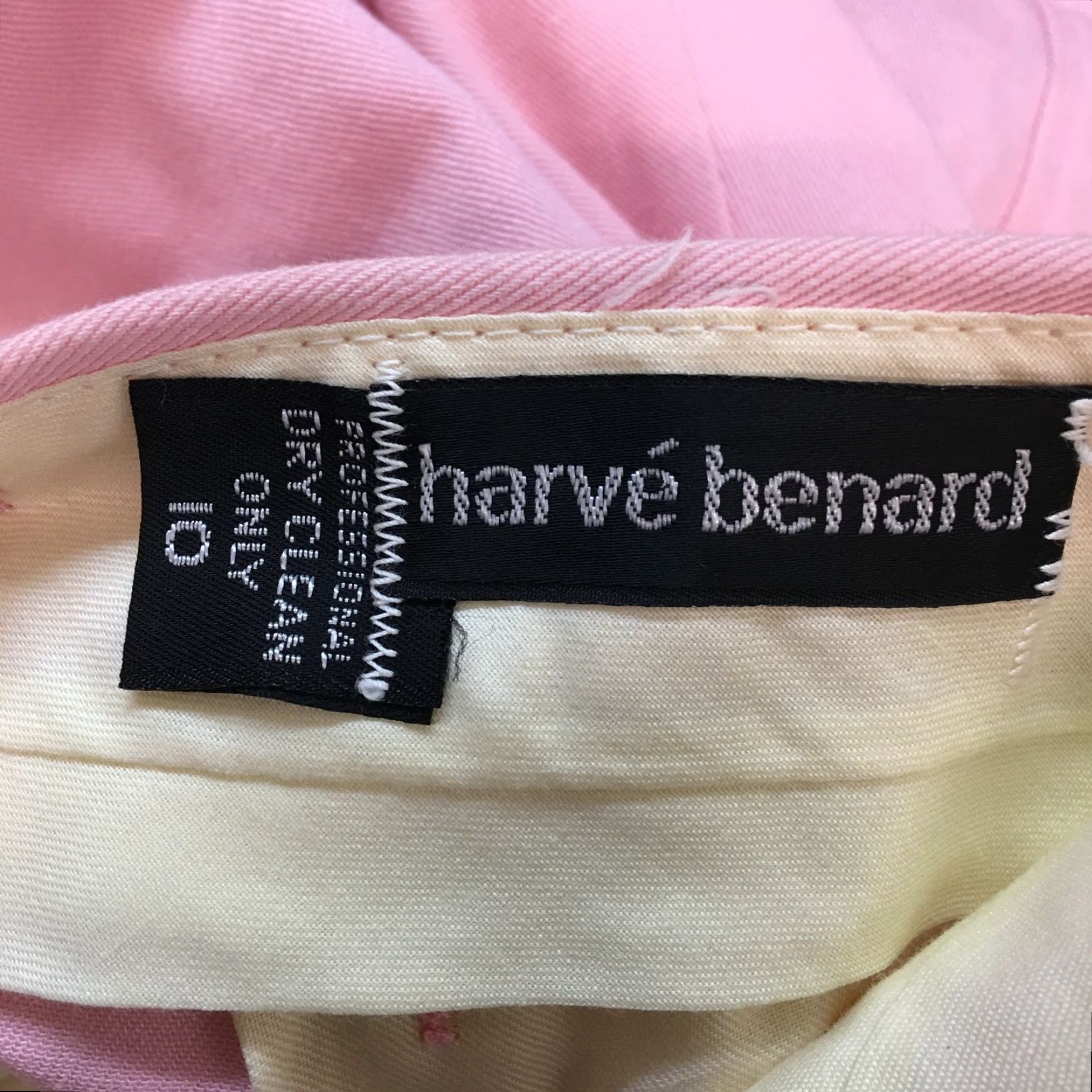 Vintage Harvé Benard Pink Pleated Dress Pants Women’s Size 10 28x30 Pinstripe Casual Regular Fit Size 32" / US 10 / IT 46 - 7 Thumbnail