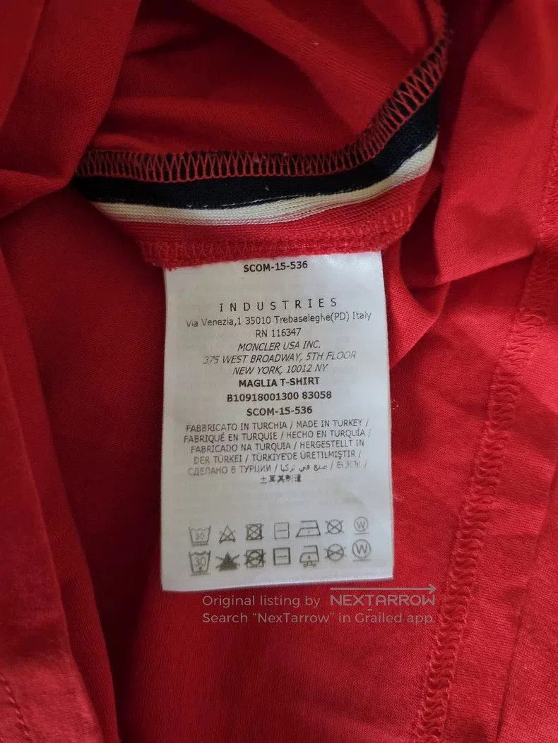 Moncler Moncler Men's Red Short Sleeve T. Size US L / EU 52-54 / 3 - 8 Thumbnail