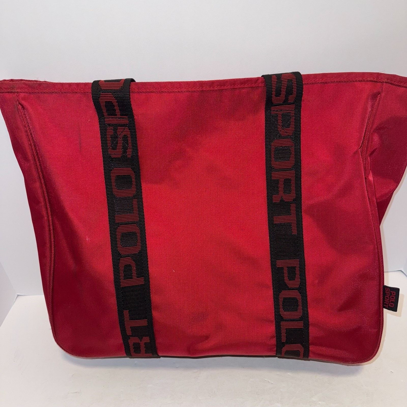 Polo Ralph Lauren Vintage Red POLO Sport RALPH LAUREN Tote Bag 90s Y2K 2000 Size ONE SIZE - 3 Thumbnail