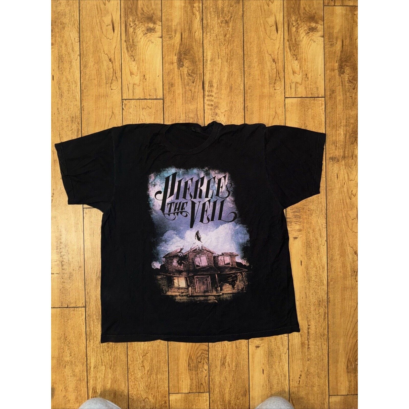 Band Tees Pierce The Veil T-Shirt Black XL 22x27 Blue Tultex Tag Y2K Size US XL / EU 56 / 4 - 1 Thumbnail