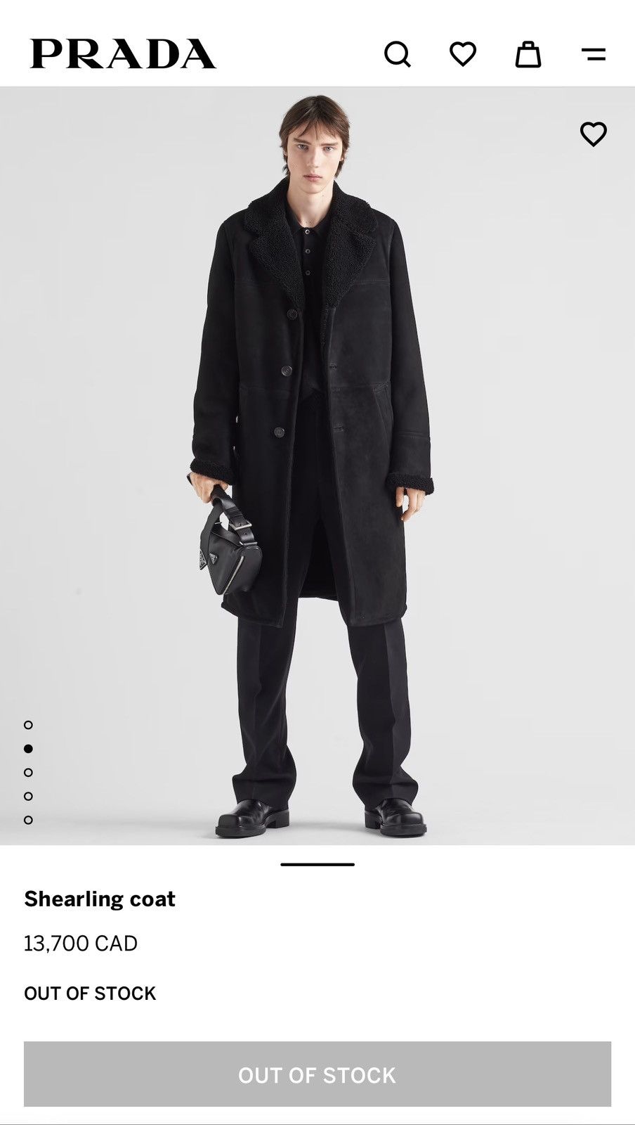 Prada $13.7k Prada Shearling coat Size US M / EU 48-50 / 2 - 5 Thumbnail
