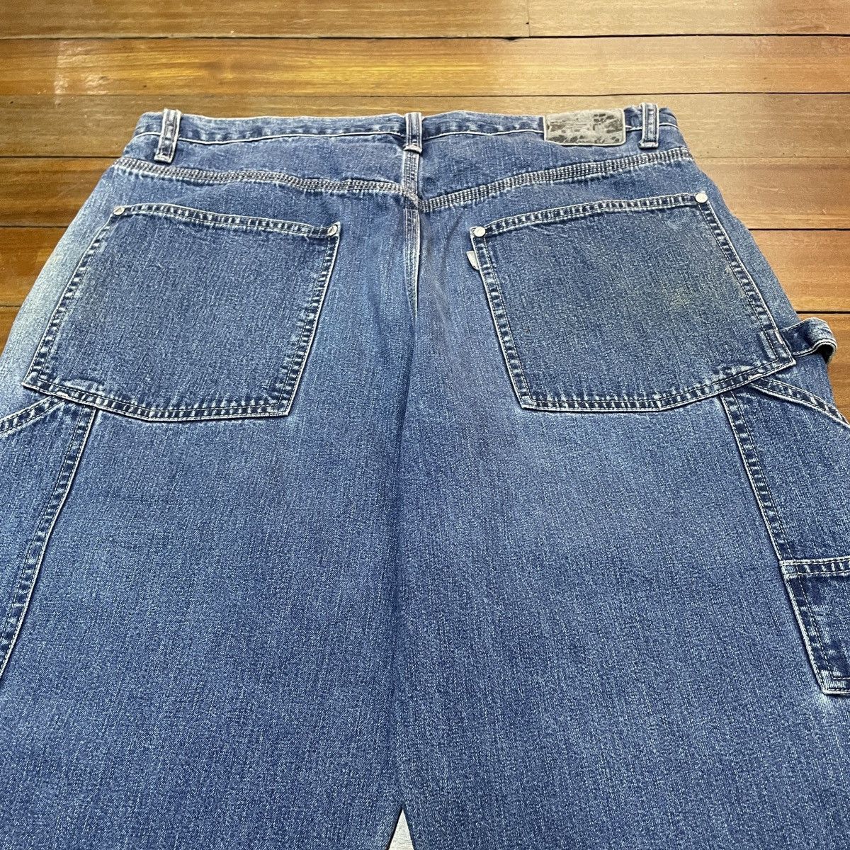Levi's Very Rare Vintage Levis SilverTab Carpenters Baggy 2000s Size US 34 / EU 50 - 4 Thumbnail