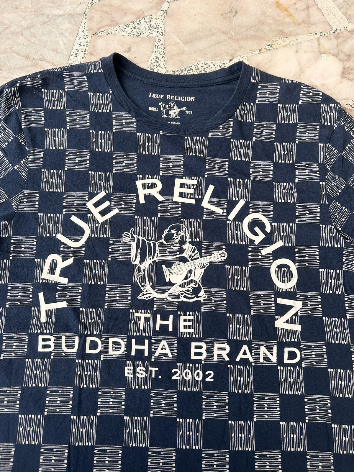 True Religion True religion monograms blue tee fronthit Size US M / EU 48-50 / 2 - 1 Thumbnail