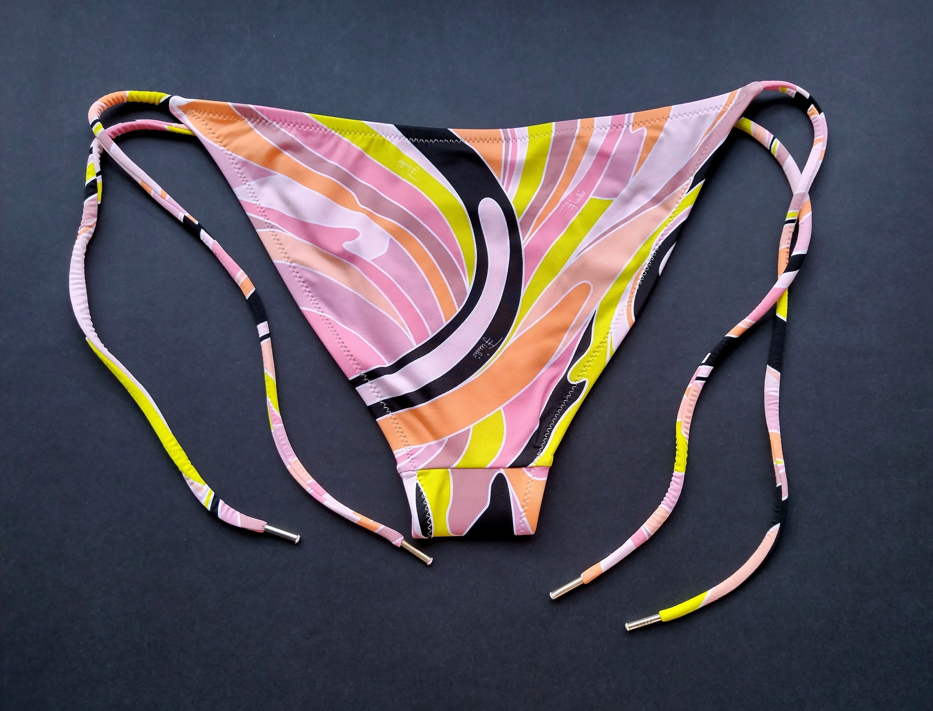 Emilio Pucci 'Vetrate' size tie bikini bottoms Size 26" / US 2 / IT 38 - 2 Thumbnail