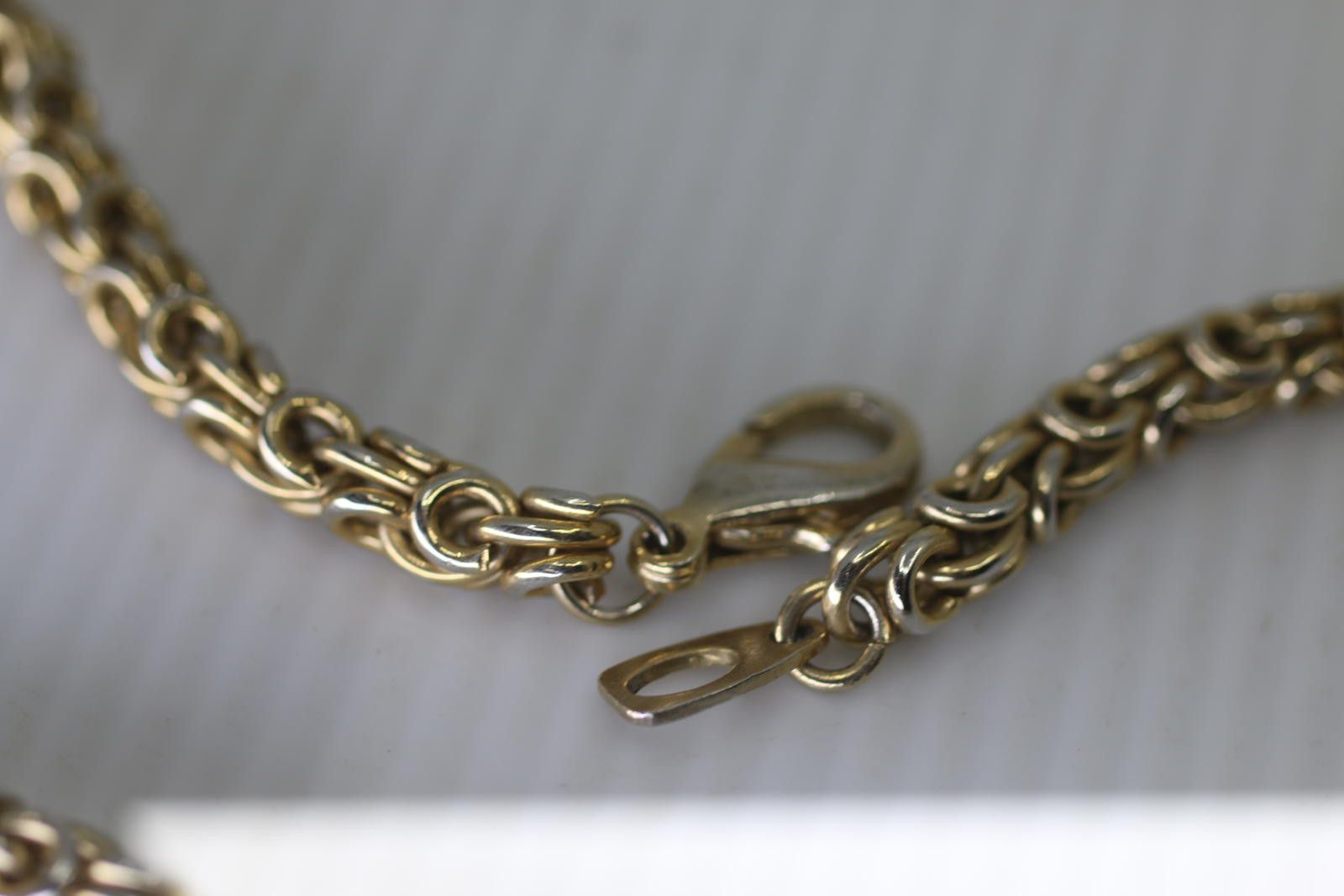 Unknown London Vintage Gold Tone Byzantine Link Chain Necklace Lobster 12" Size ONE SIZE - 6 Thumbnail