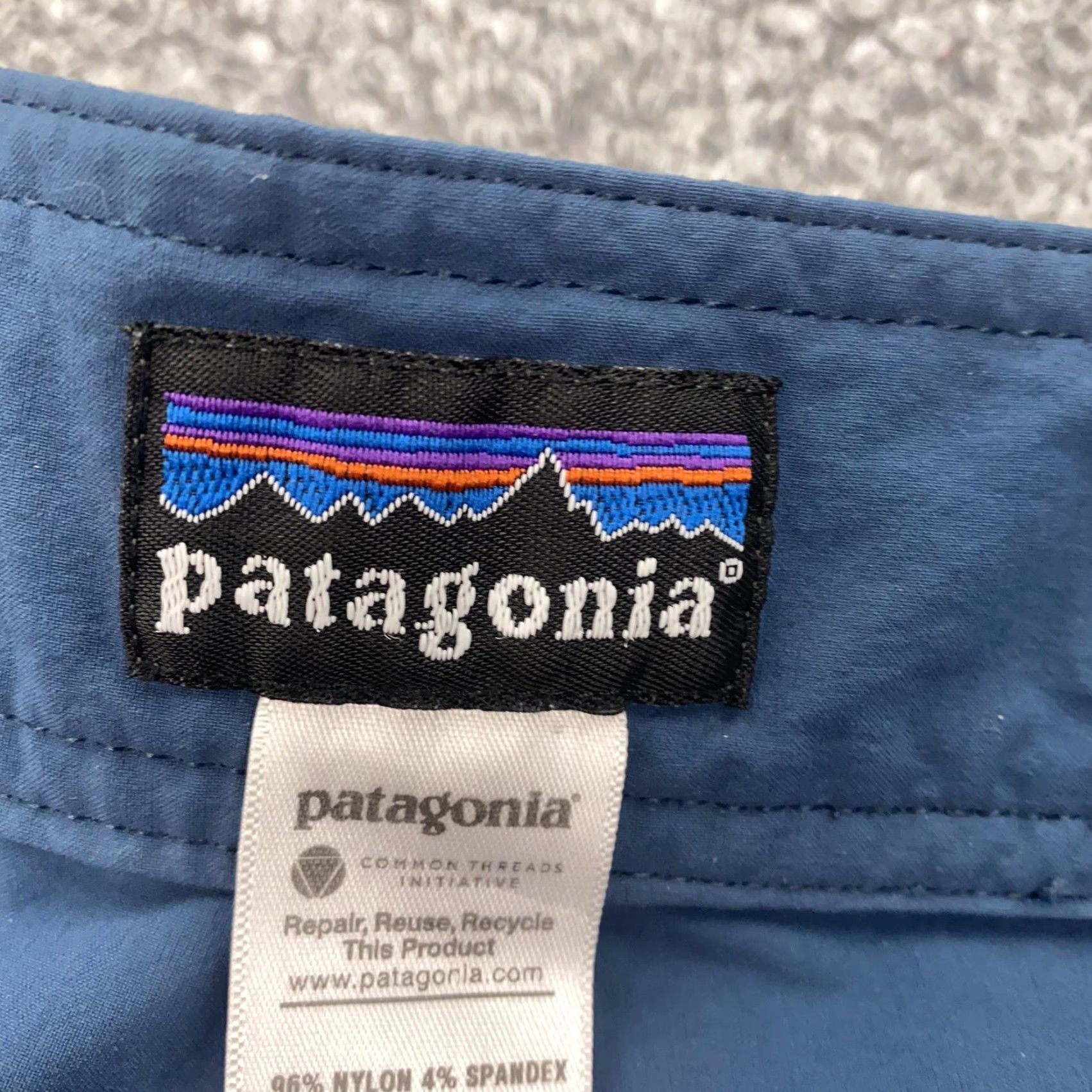 Patagonia Patagonia Board Shorts Mens 38 Blue Drawstring Zip Pocket Swim Trunks Stretch Bottoms Size US 38 / EU 54 - 7 Thumbnail