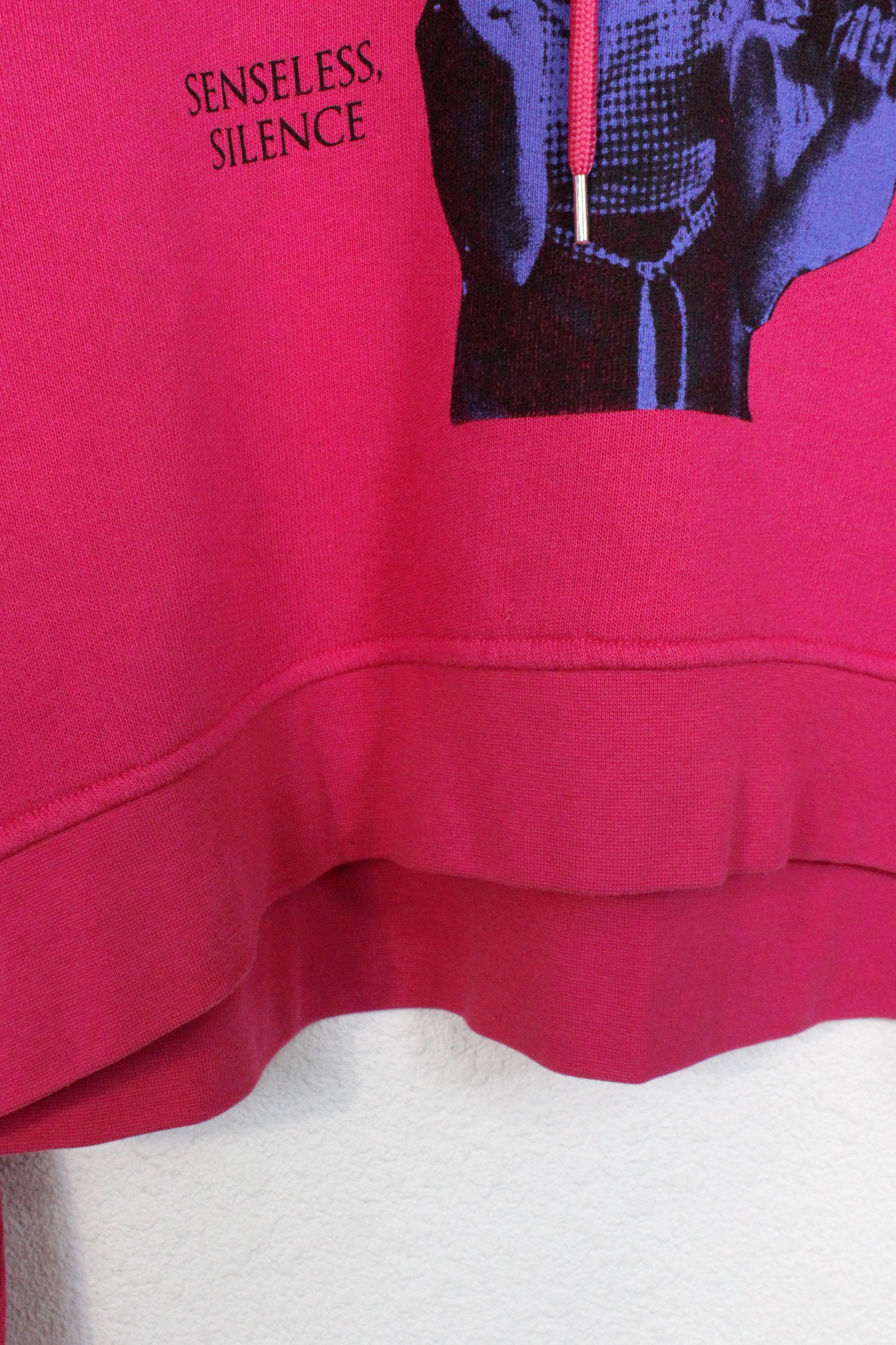 Alexander McQueen × MCQ Alexander McQueen MCQ Death Metal Cropped Oversize Hoodie Size S / US 4 / IT 40 - 4 Thumbnail