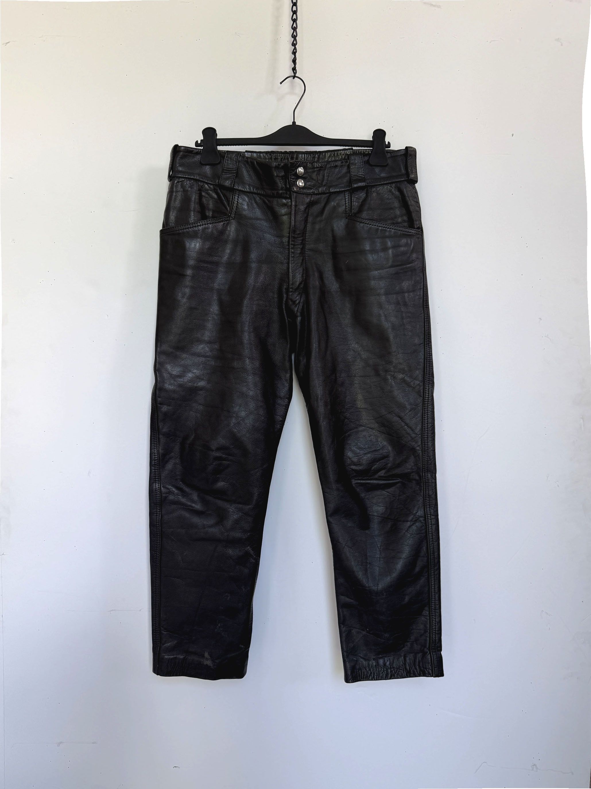 Lewis Leathers 70s Vintage Lewis leathers biker pants Size US 38 / EU 54 - 1 Thumbnail