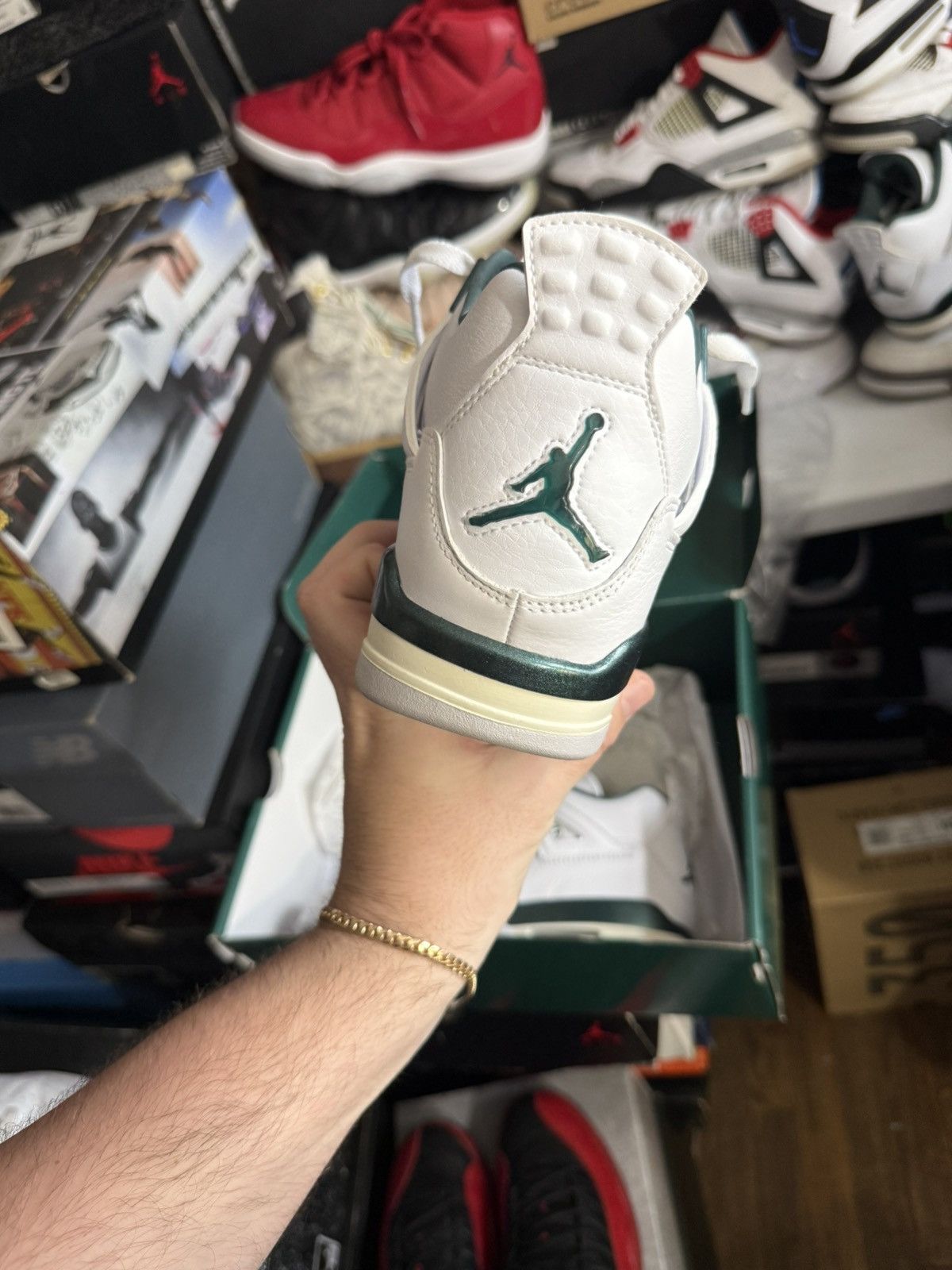 Jordan Brand Jordan retro 4 oxidized green sz 7m Size US 7 / EU 40 - 4 Thumbnail