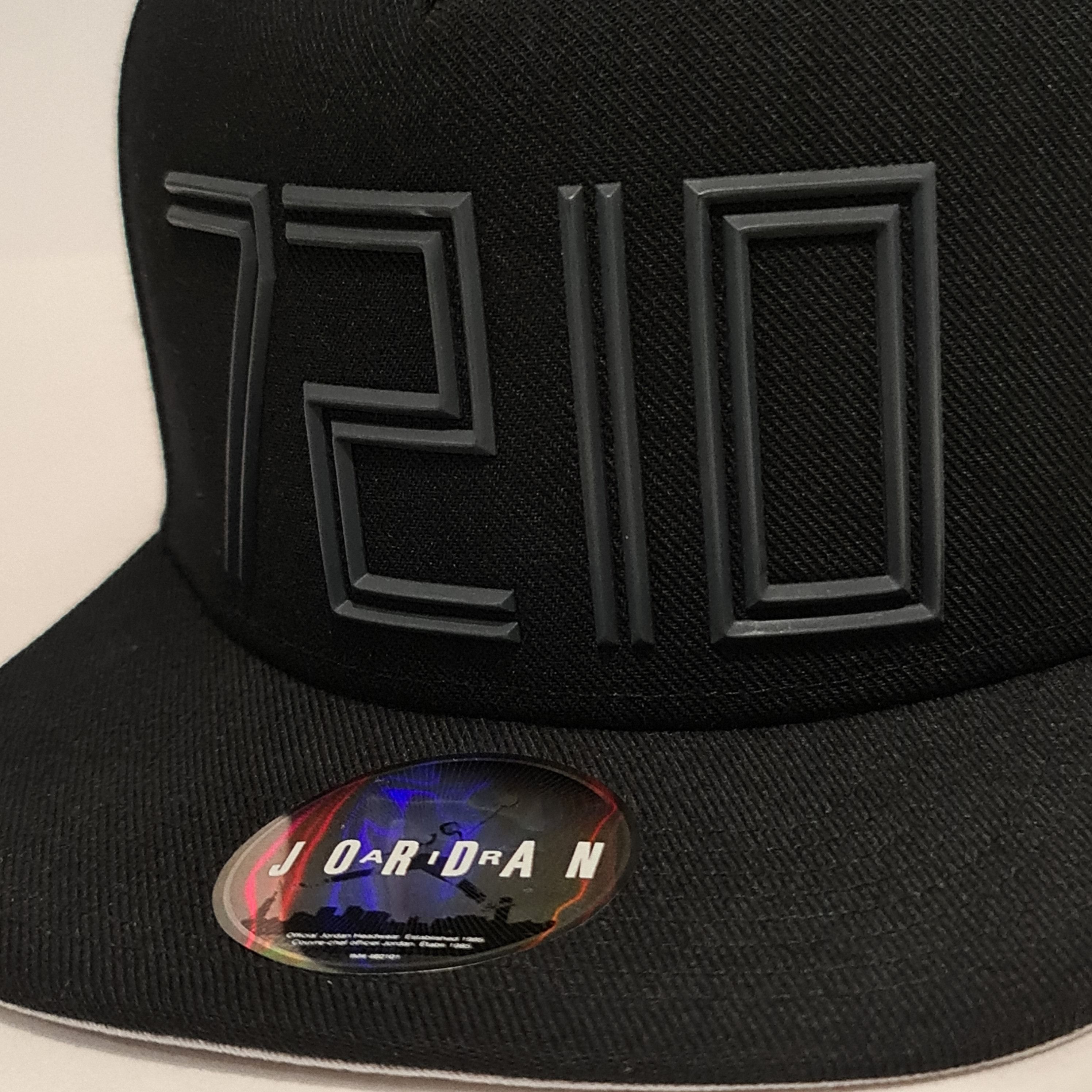 Jordan Brand Jordan Cap Snapback 'Jordan XI 72-10 Bulls Record' Black Size ONE SIZE - 6 Thumbnail