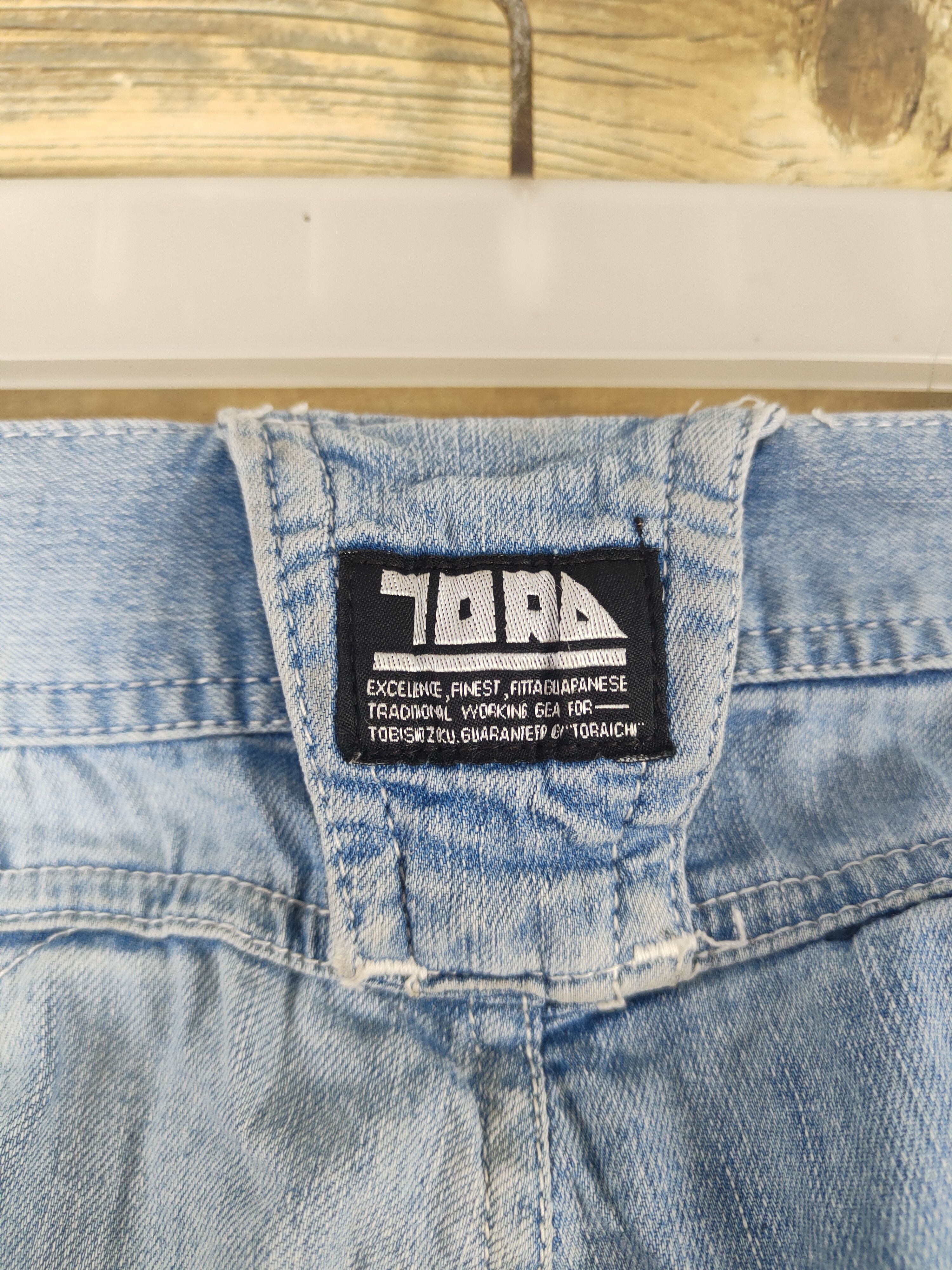 Japanese Brand Toraichi Blue Distressed Ripped Jogger Jeans #W1998 Size US 32 / EU 48 - 9 Thumbnail
