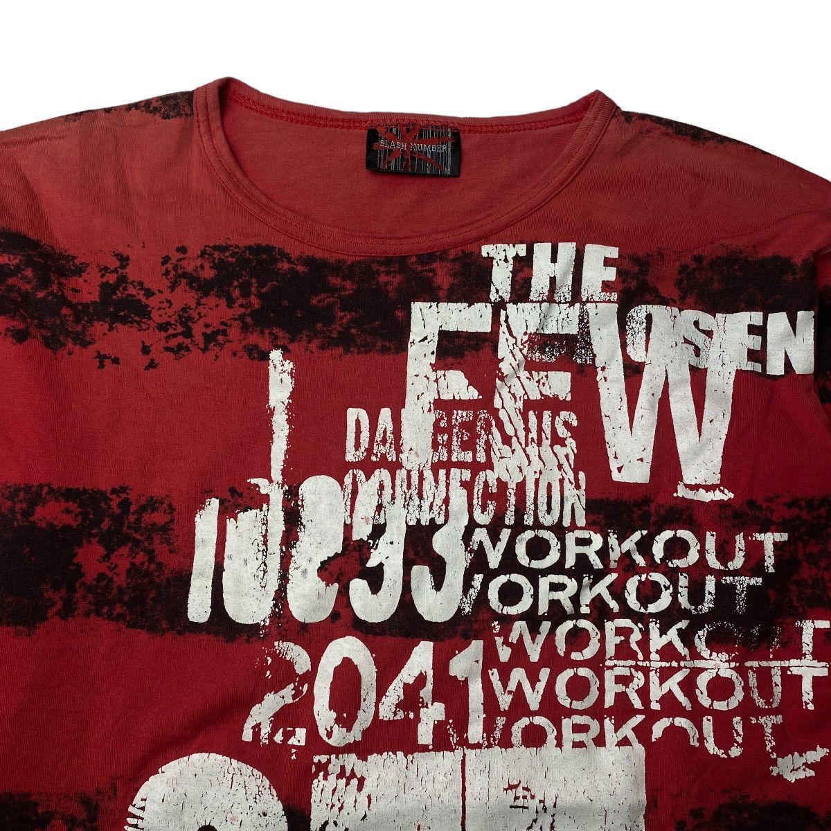 If Six Was Nine 2000's Slash Number Poem Two Tone Longsleeve Size US M / EU 48-50 / 2 - 3 Thumbnail