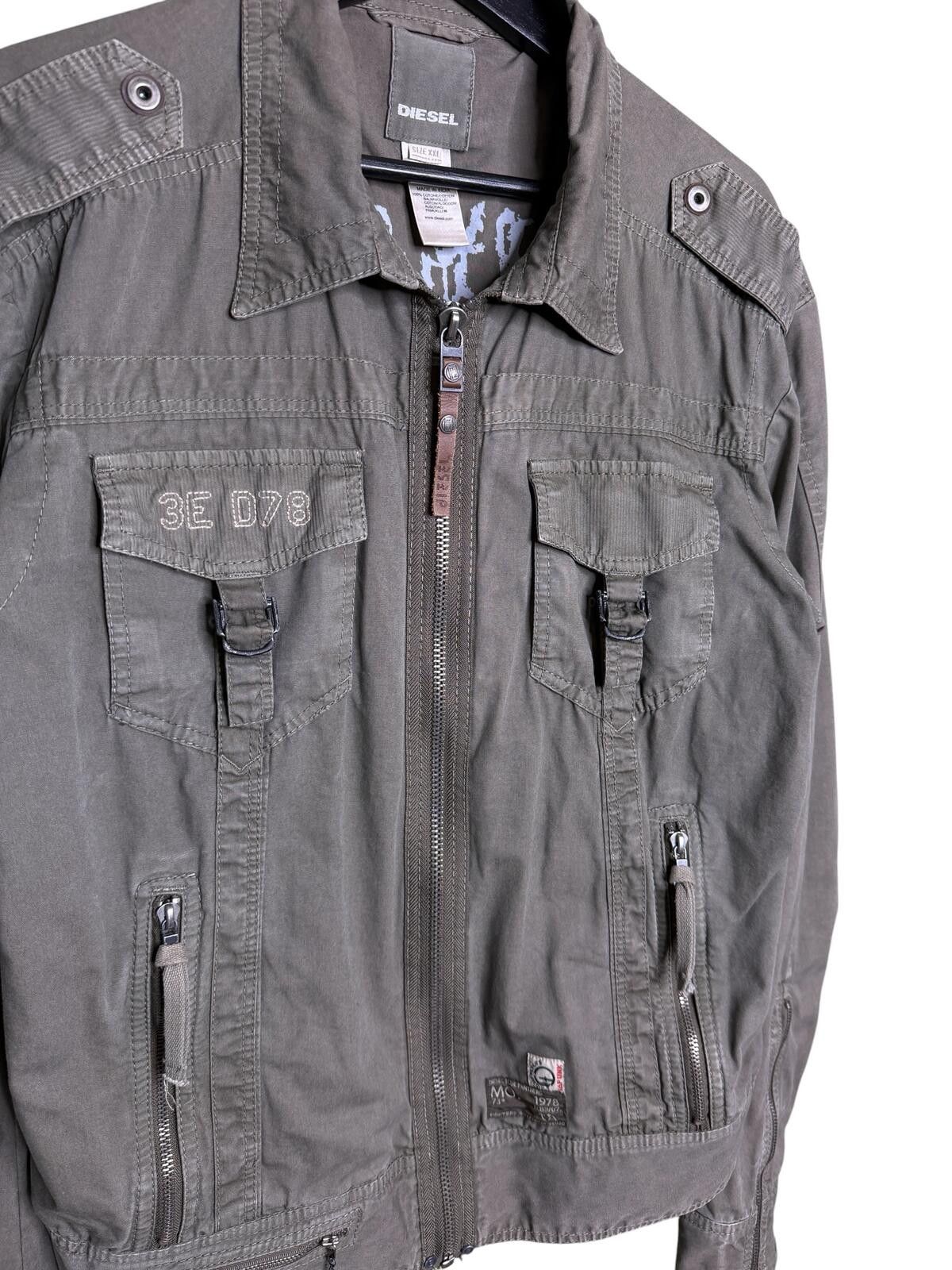 Diesel Diesel Y2K Military Bomber Jacket Bondage Zip Utility xl Size US XL / EU 56 / 4 - 2 Thumbnail