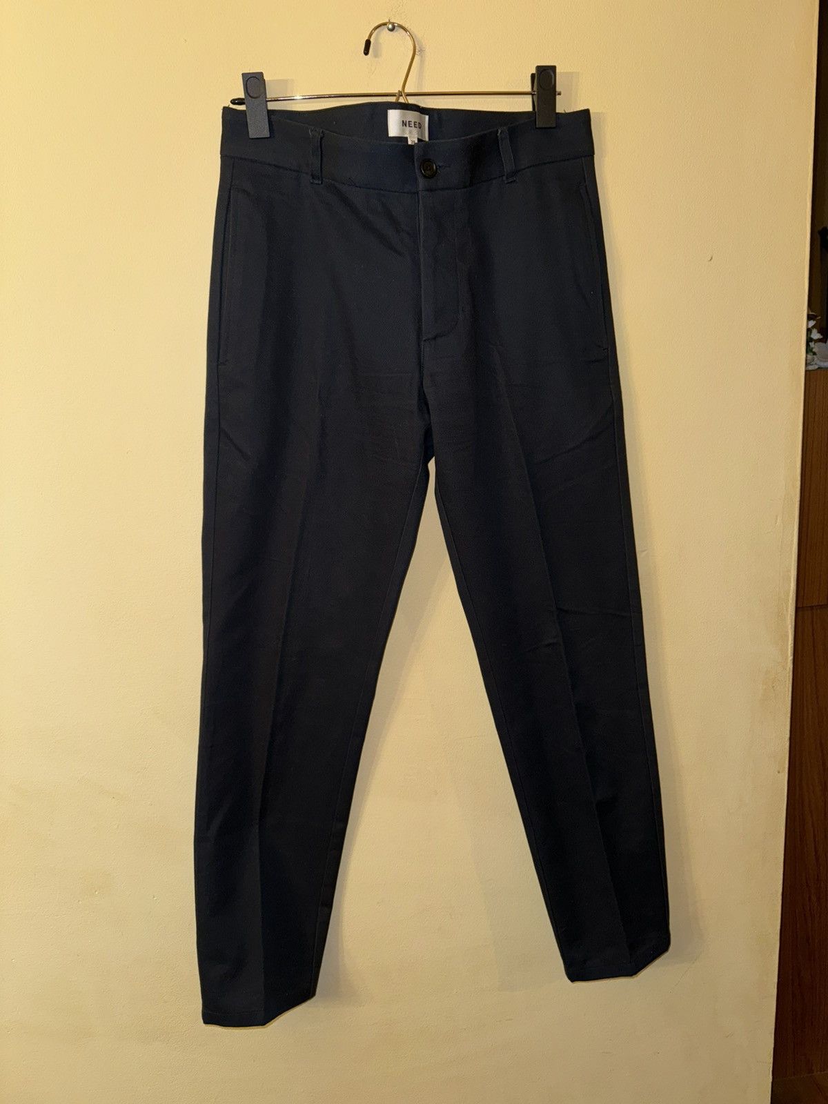 Need Supply Men’s Navy Cotton Slim Chinos 28W