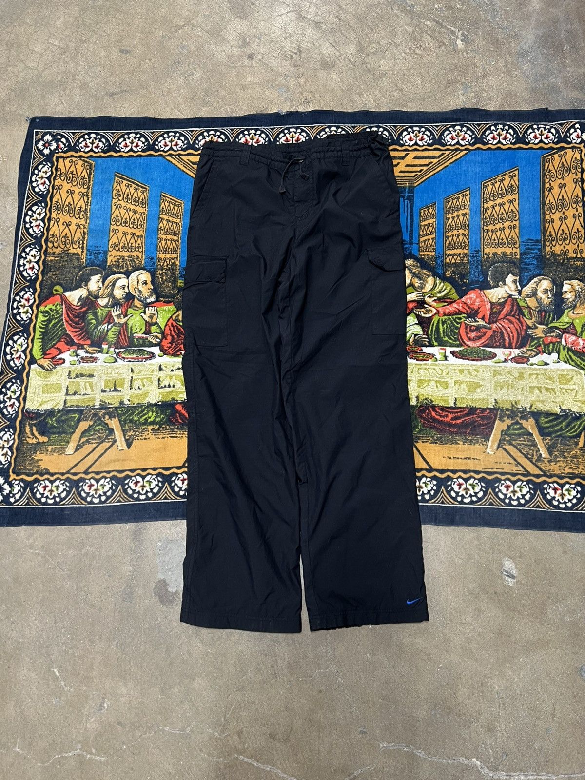 Nike Black Nike track pants cargo size small baggy y2k skater Size US 32 / EU 48 - 1 Thumbnail