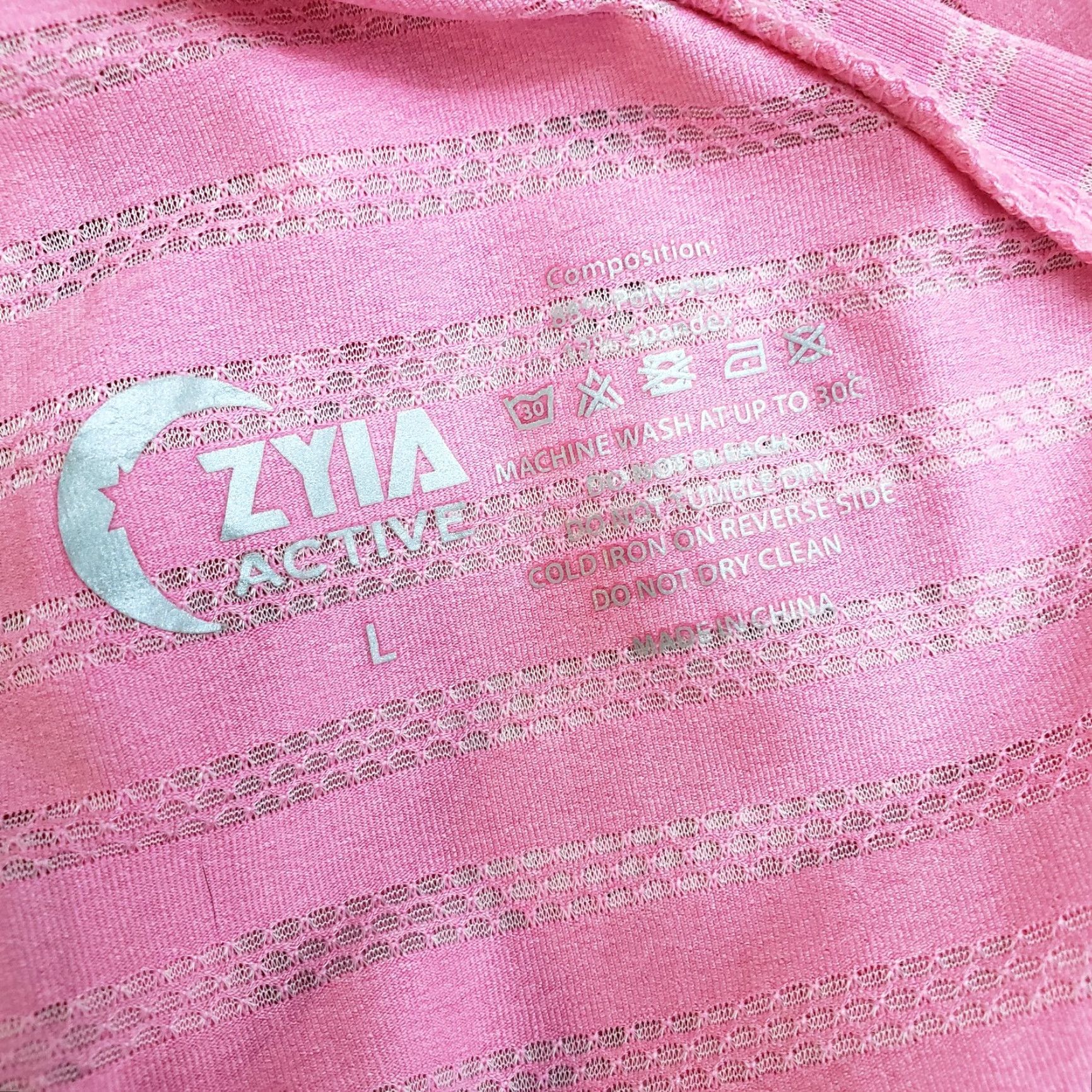 Pinko Zyia Tank Womens Nimbus Split Back Size L Pink Striped Scoop Neck VINTAGE? No—Activewear Size ONE SIZE - 6 Thumbnail
