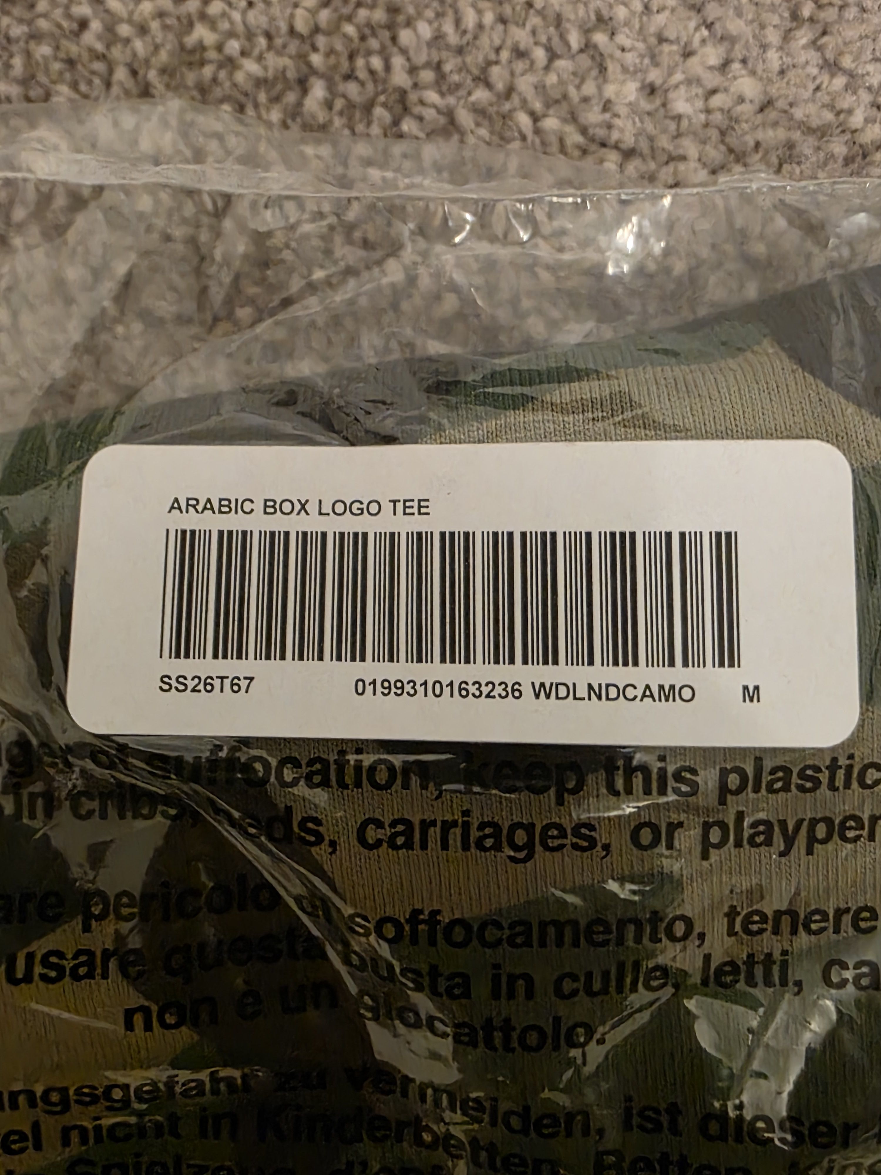 Supreme Supreme Arabic box logo tshirt Size US M / EU 48-50 / 2 - 4 Thumbnail