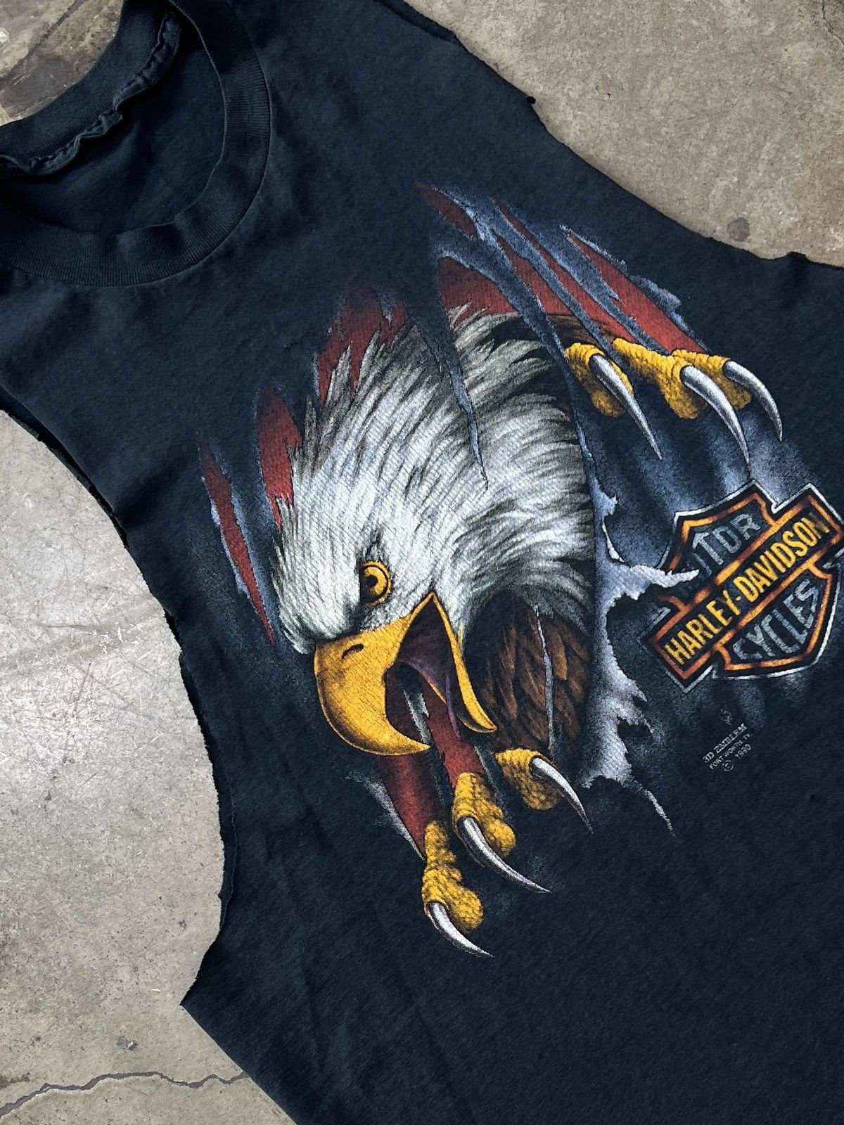 Harley Davidson Vintage Harley Davidson 90s 3D Emblem Eagle Texas Cut Tee XL Size US XL / EU 56 / 4 - 1 Thumbnail