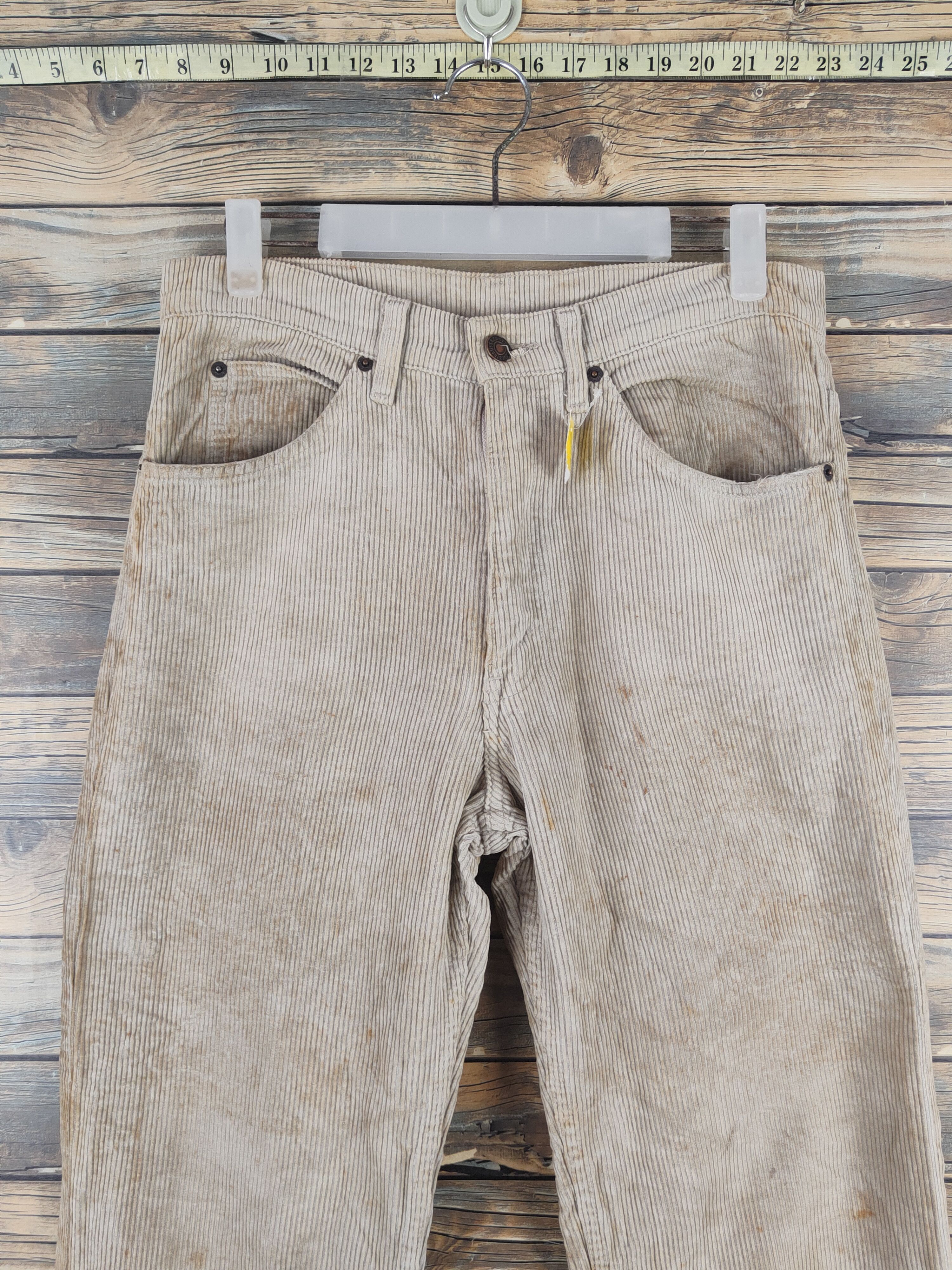 Levi's DL Levi's Beige Multipocket Corduroy Pants #46-260T Size US 31 - 2 Thumbnail