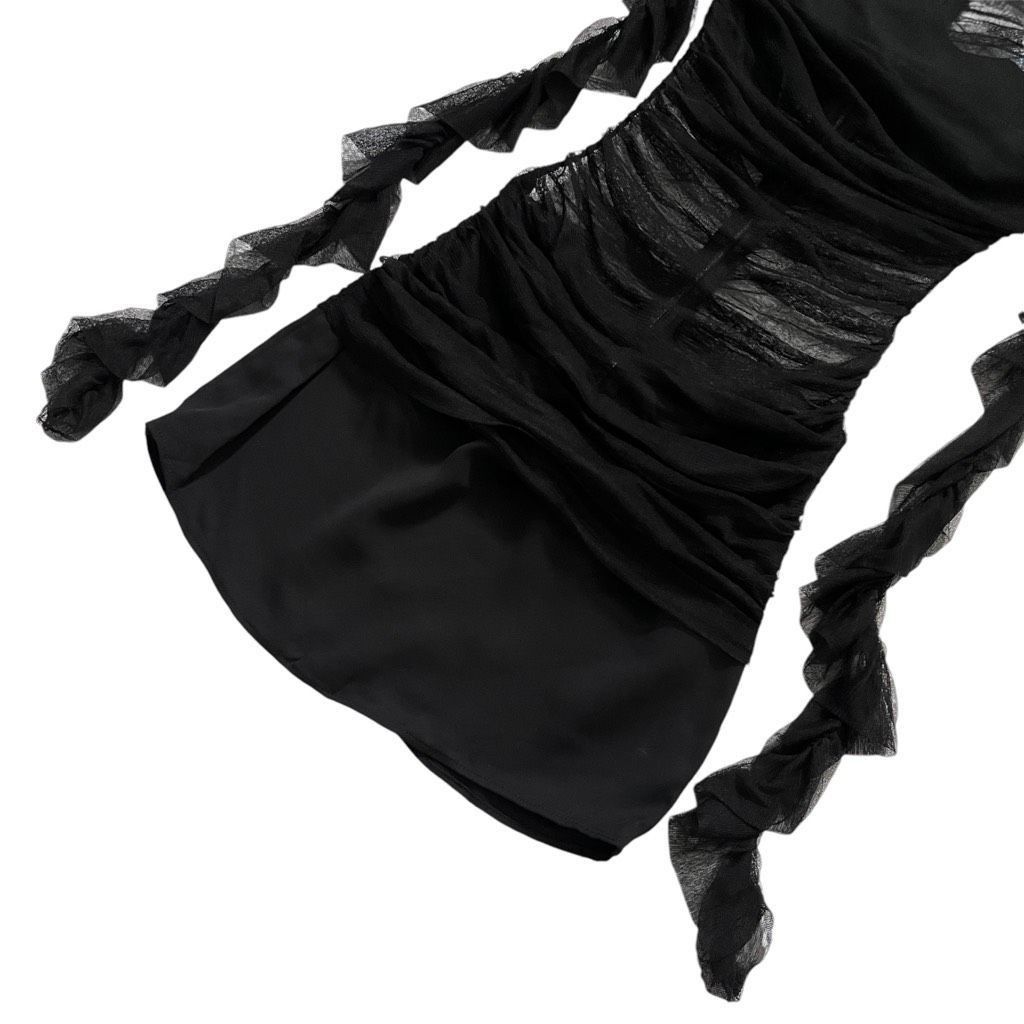 Christopher Esber Christopher Esber Semblance Tulle Overlay Dress in Black Size XS / US 0-2 / IT 36-38 - 4 Thumbnail