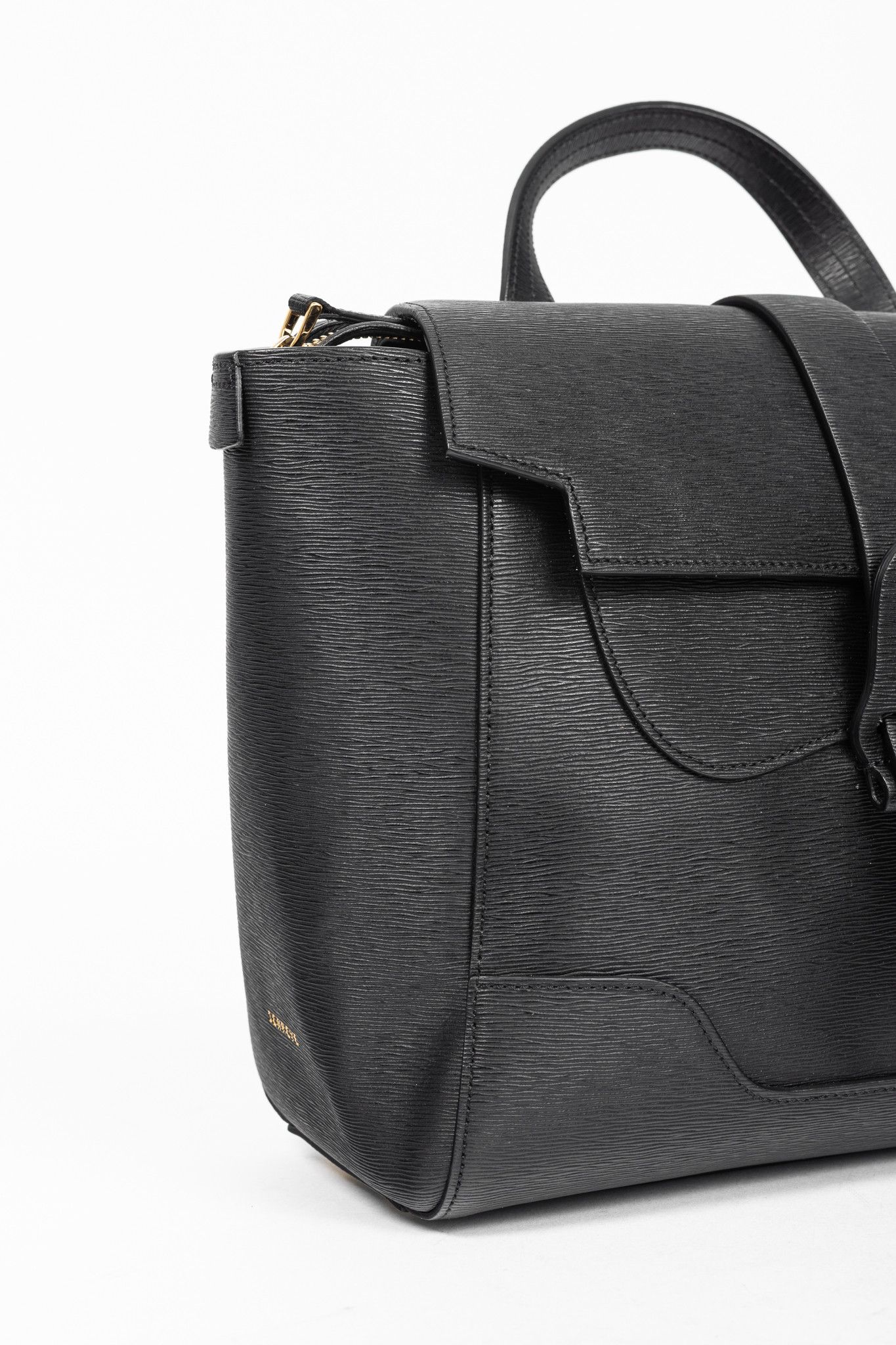 Other Senreve Midi Maestra Black Textured-Leather Backpack Size ONE SIZE - 10 Thumbnail