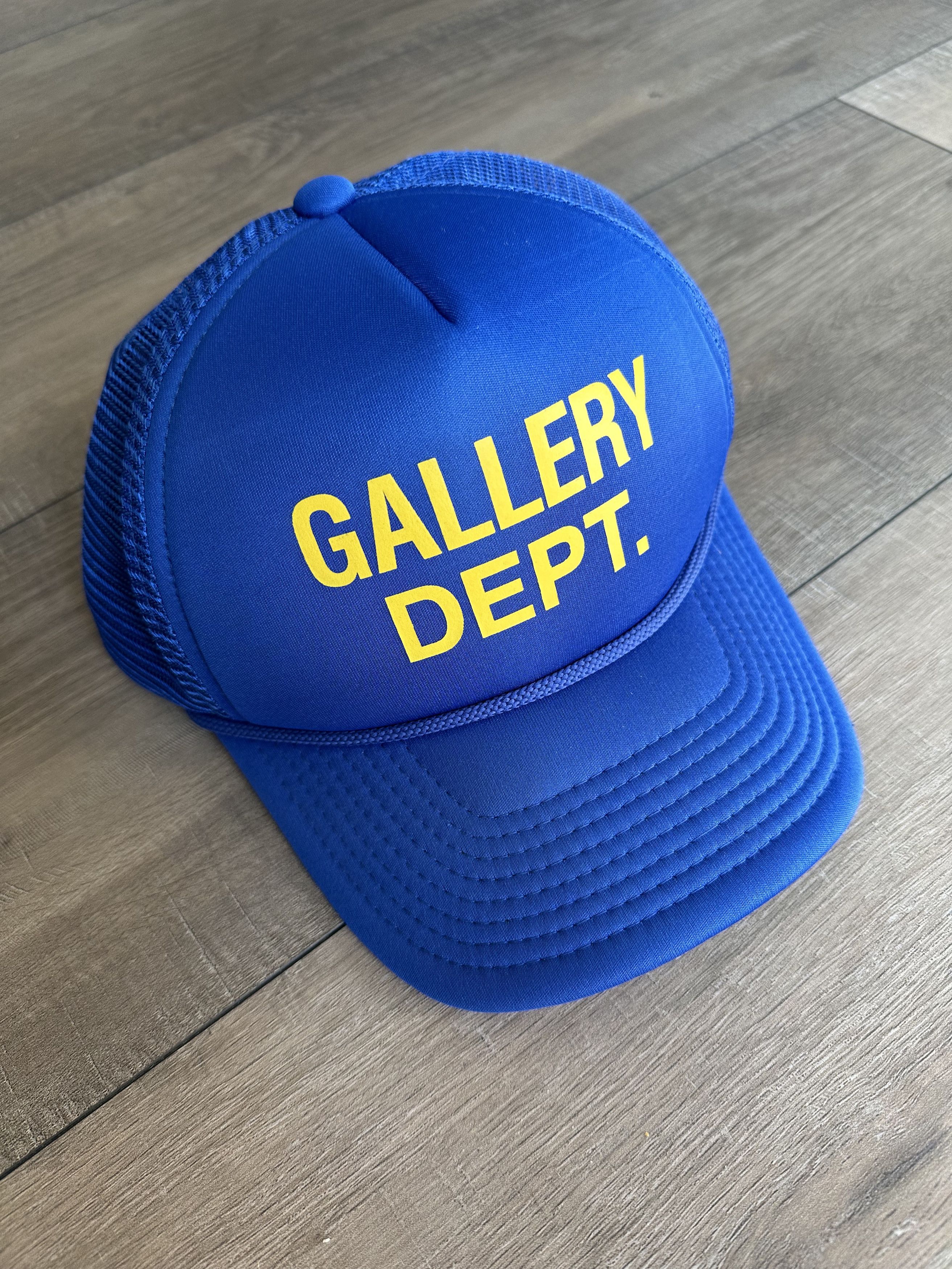 image of Gallery Dept. Logo Trucker Hat in Blue, Men's