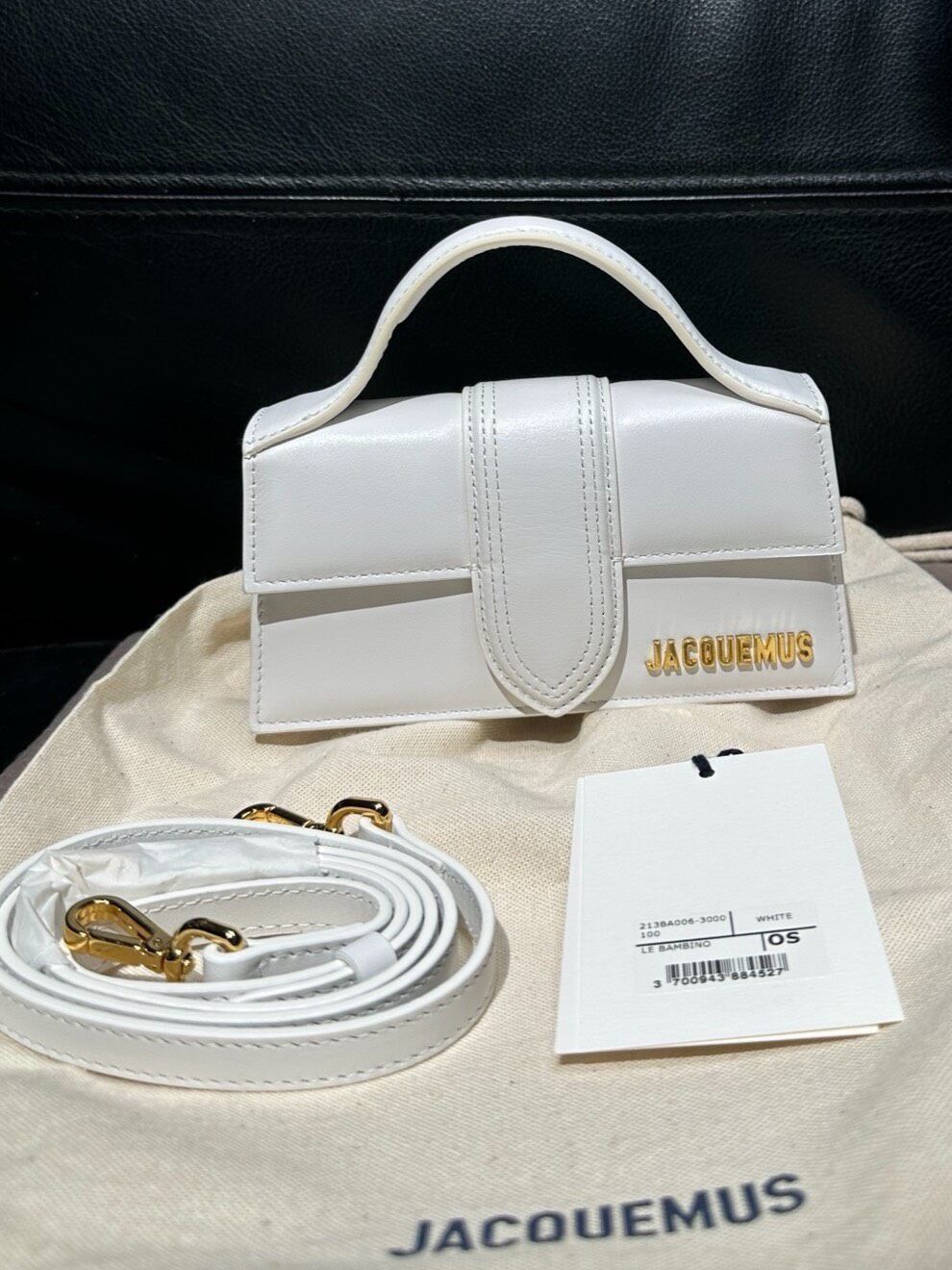 Jacquemus Jacquemus White Flap Square Crossbody Bag AAAA7 Size ONE SIZE - 1 Thumbnail