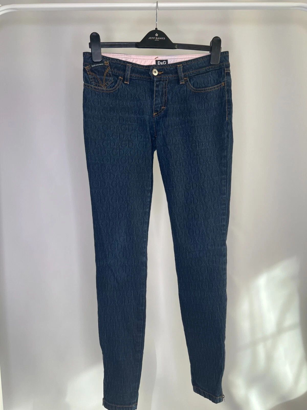 Dolce & Gabbana Vintage Dolce & Gabbana Wonder Y2K Monogram Very Tight Jeans Size 31" - 1 Thumbnail