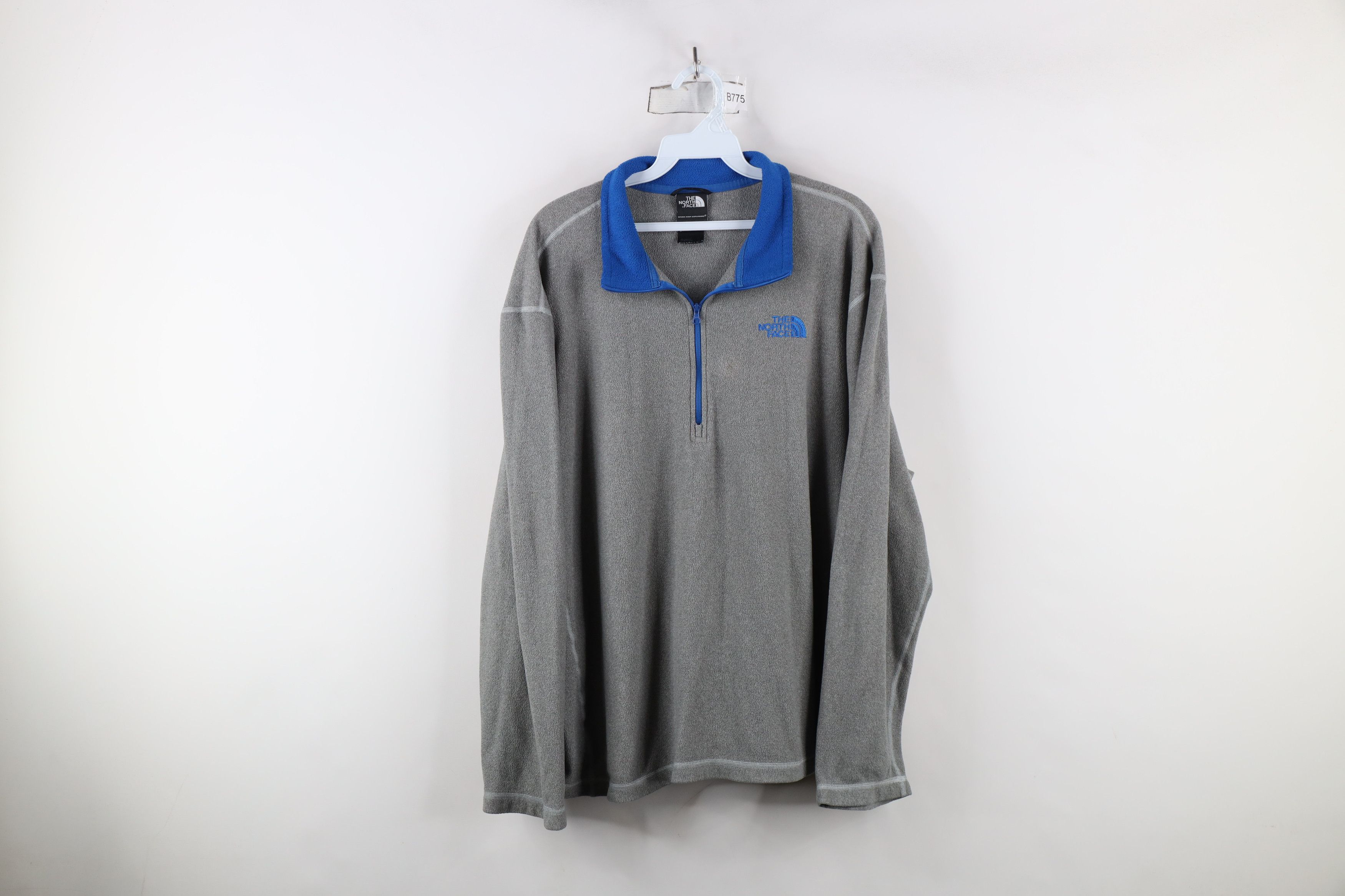 The North Face × Vintage The North Face Lightweight Fleece Half Zip Sweater Gray Size US XL / EU 56 / 4 - 1 Thumbnail